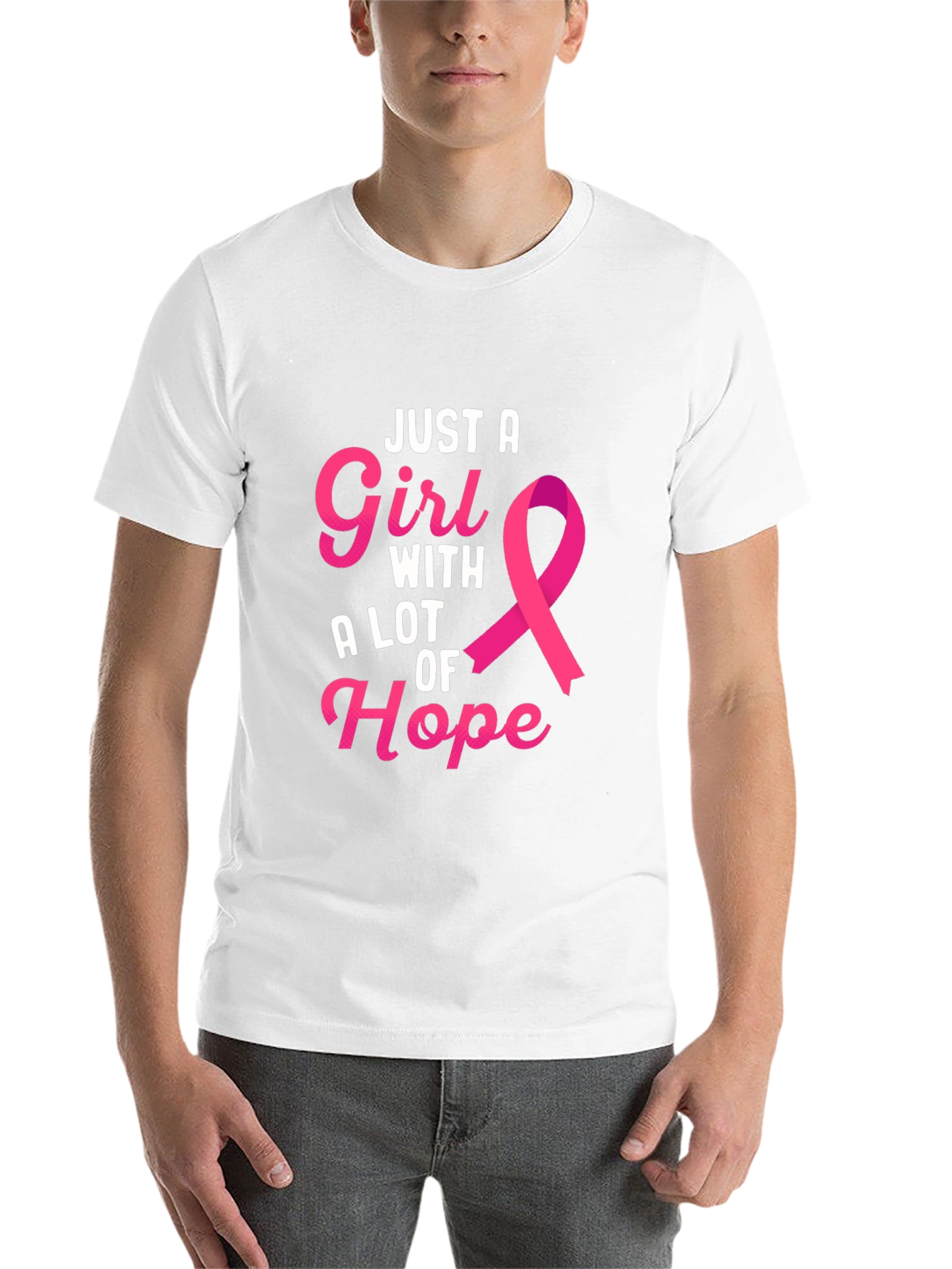 Black Just A Girl With A Lot of Hope T-Shirt view 14
