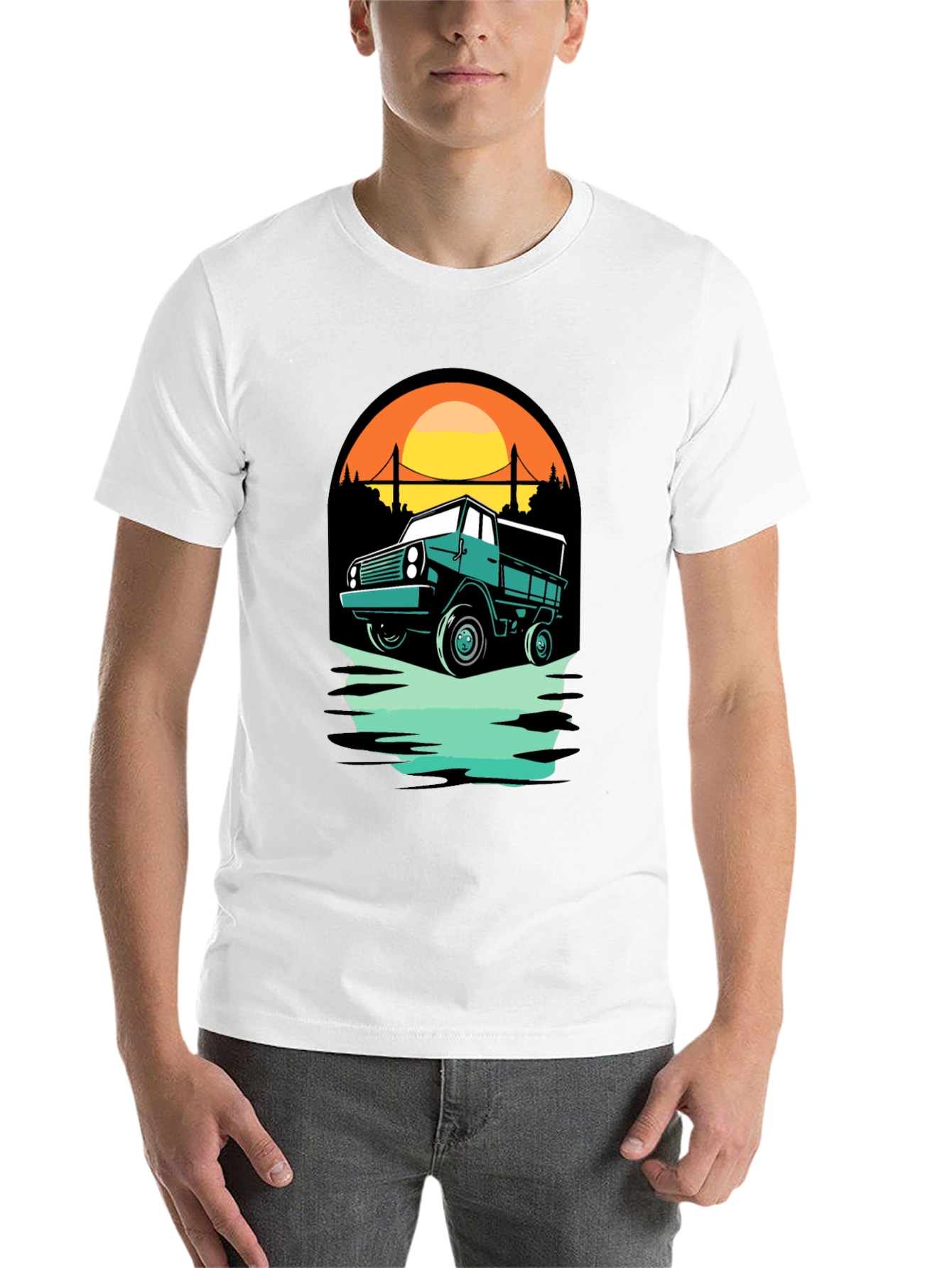 Black Vintage Truck Graphic Tee - Adventure Ready view 14