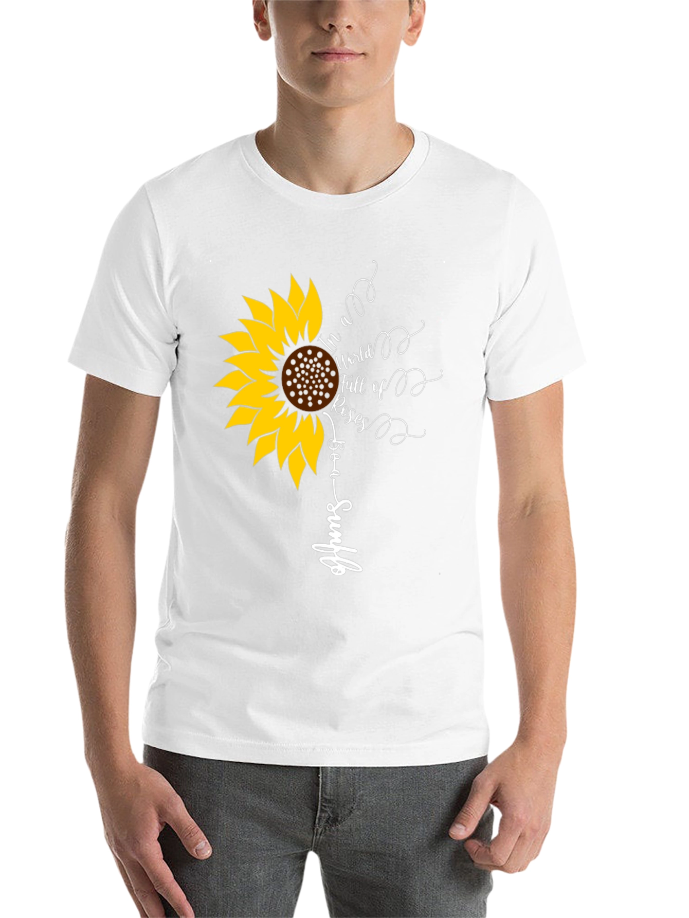 Black Sunflower Graphic Tee - Be a Sunflower view 14