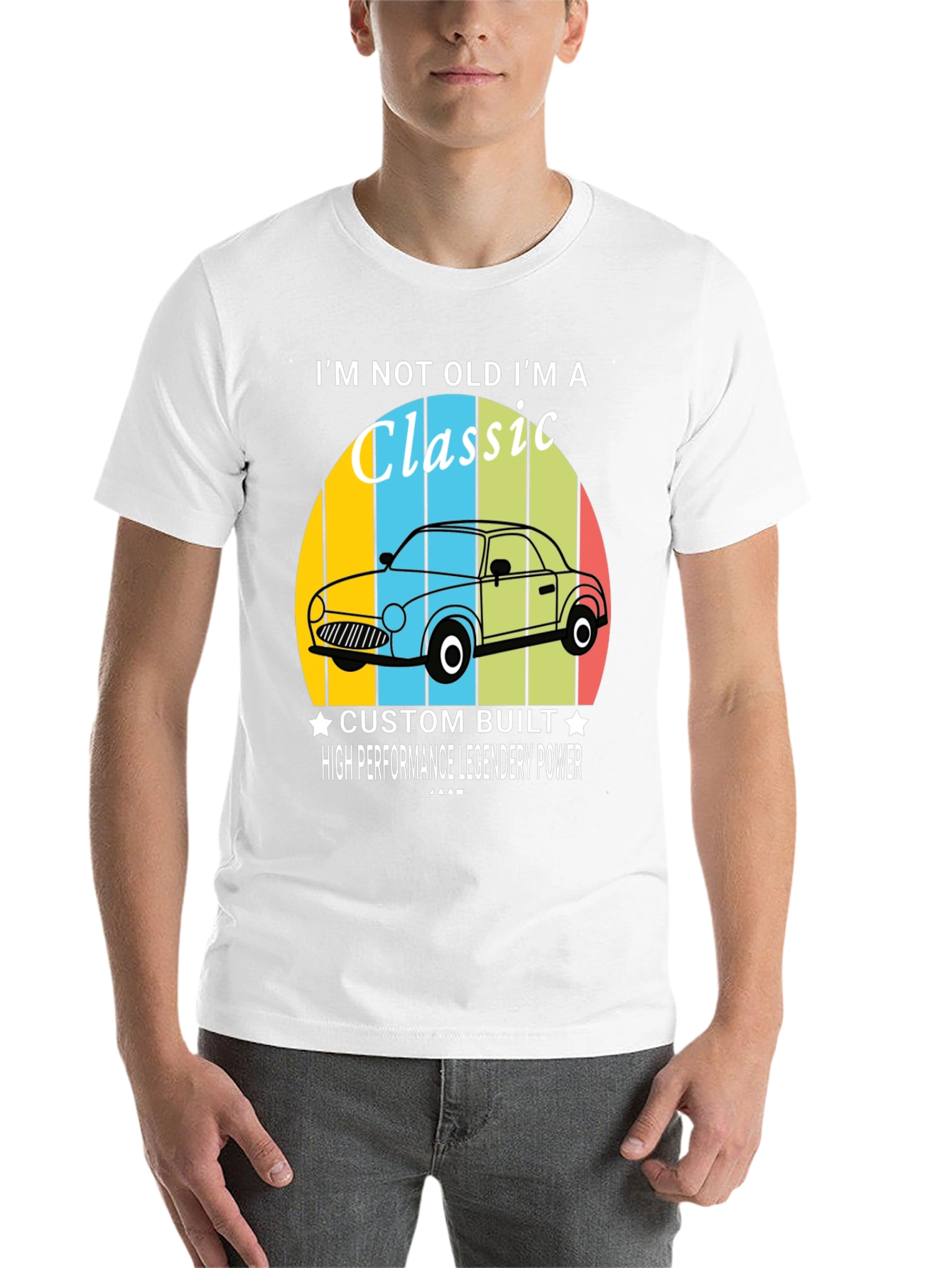 Black I'm Not Old I'm A Classic Car T-Shirt view 14
