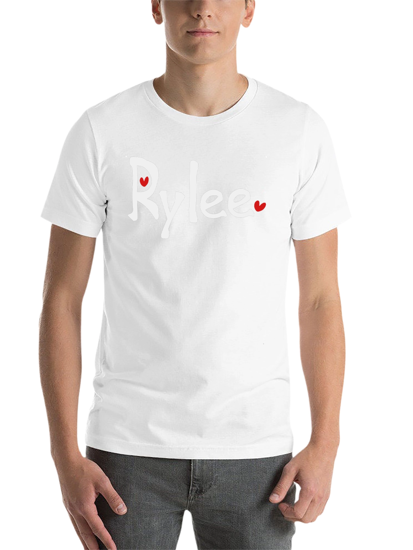 Black RyLee Heart Graphic T-Shirt - Cotton Blend Tee view 14