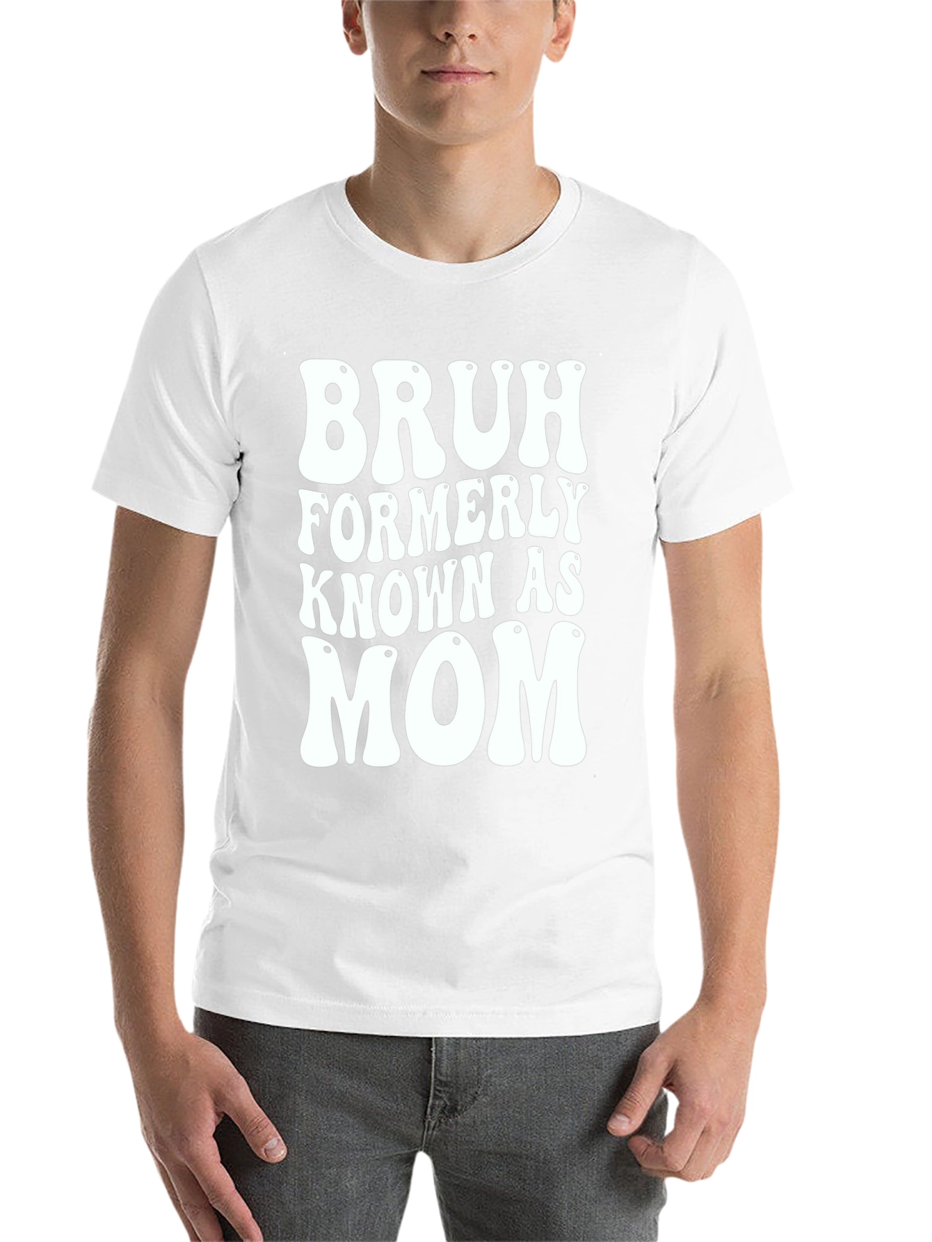 Black Bruh Formerly Known As Mom T-Shirt - Black view 14
