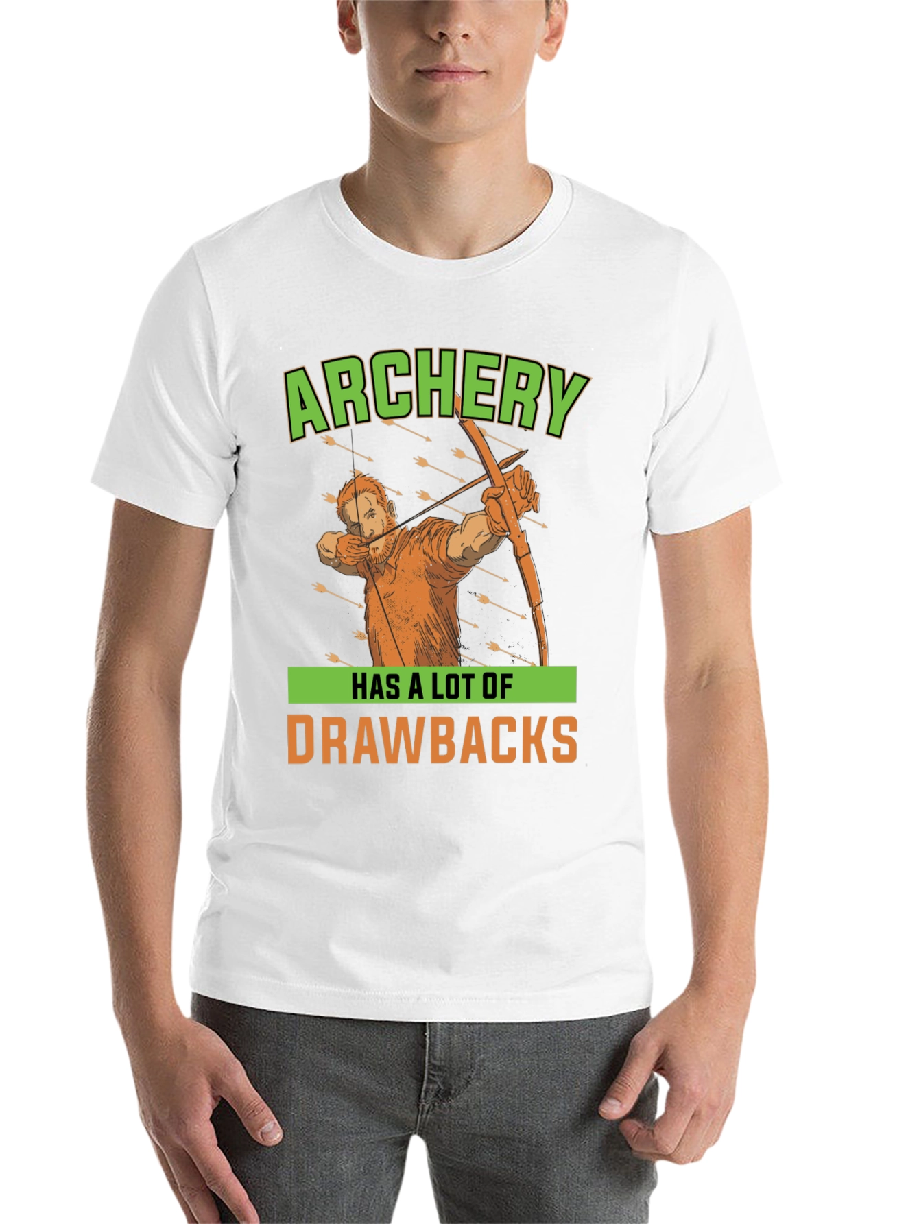 Black Archery Drawbacks Graphic T-Shirt view 14