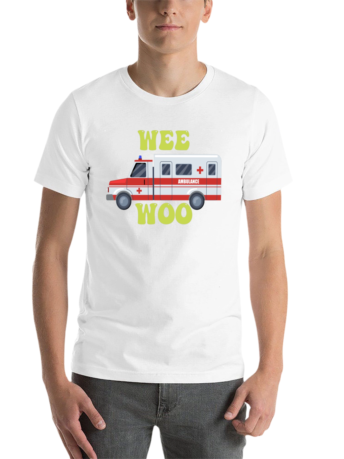 Wee Woo Ambulance T-Shirt - Emergency Vehicle Tee - 14