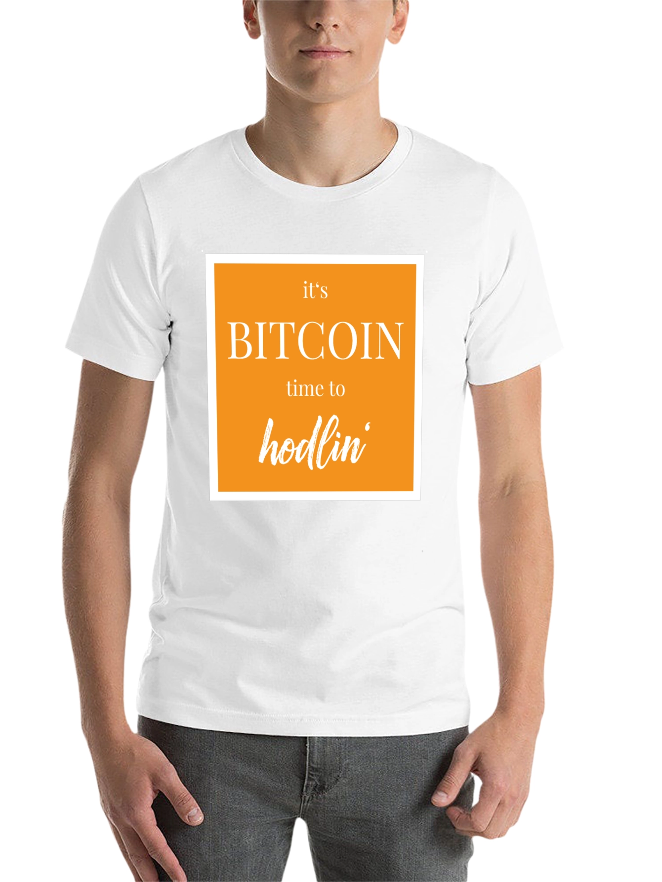Black Bitcoin Hodlin' Black T-Shirt - Crypto Tee view 14