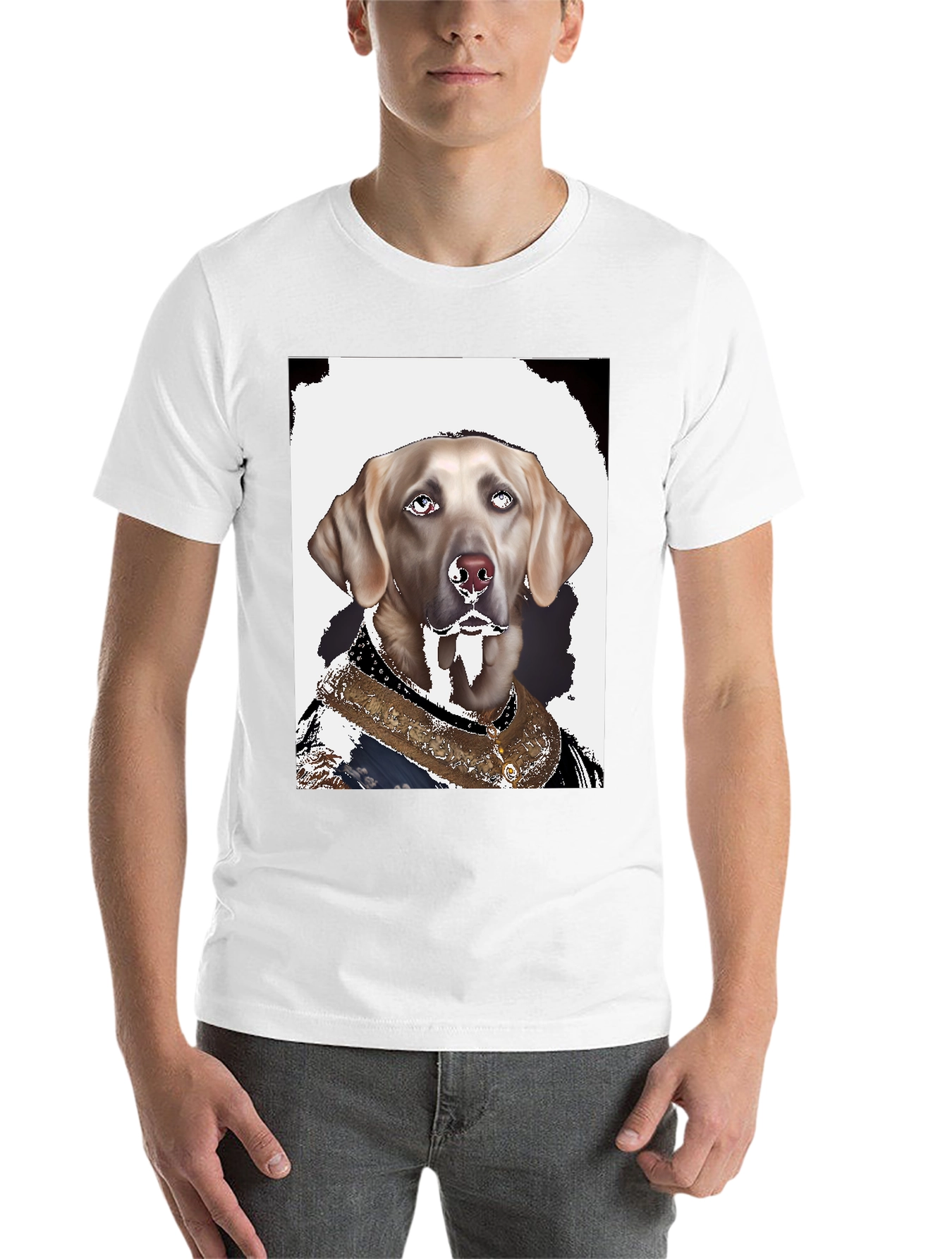 Black Regal Dog Graphic Tee - Canine Royalty view 14