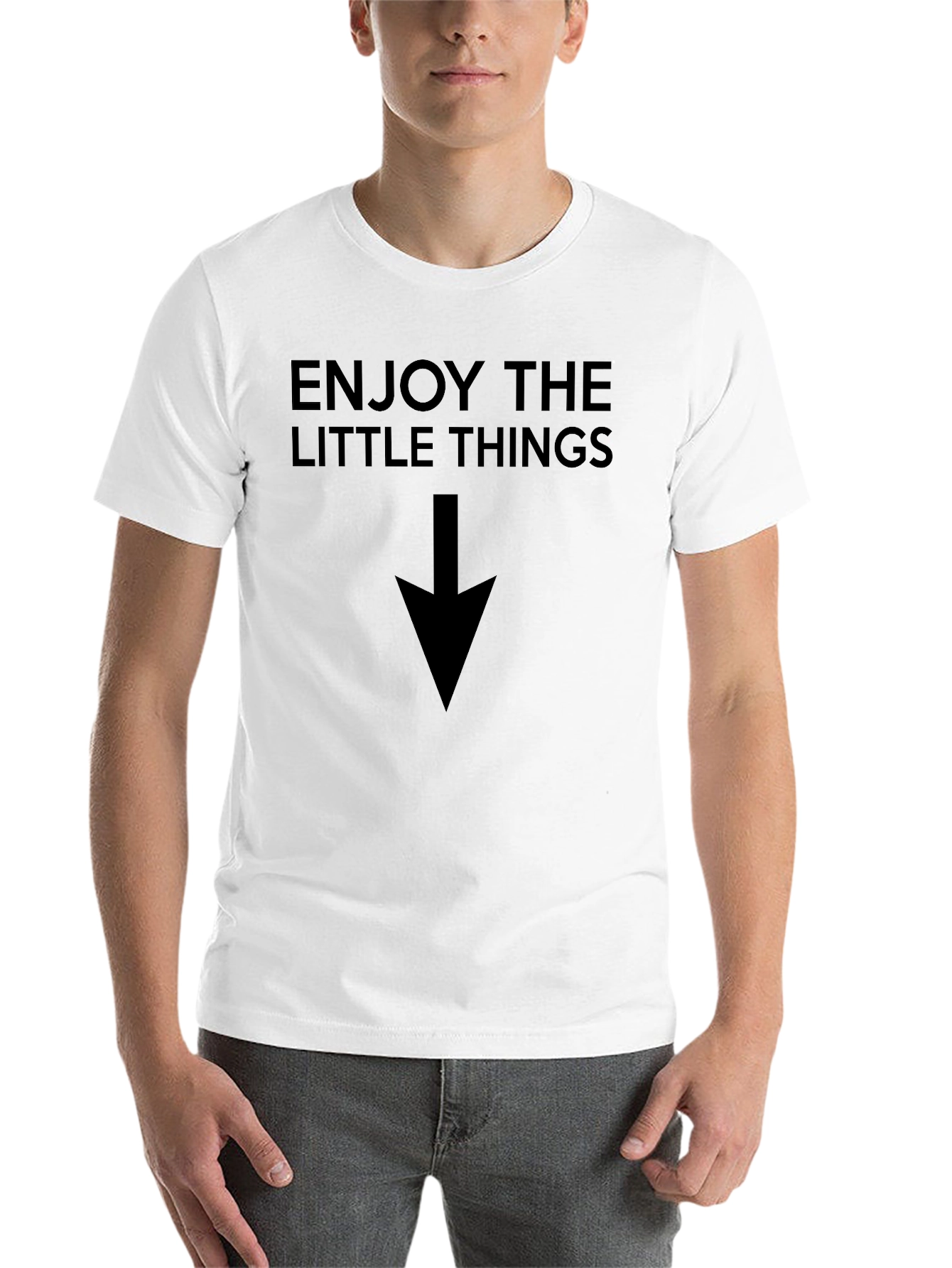 Black Enjoy the Little Things Graphic Tee - Black view 14