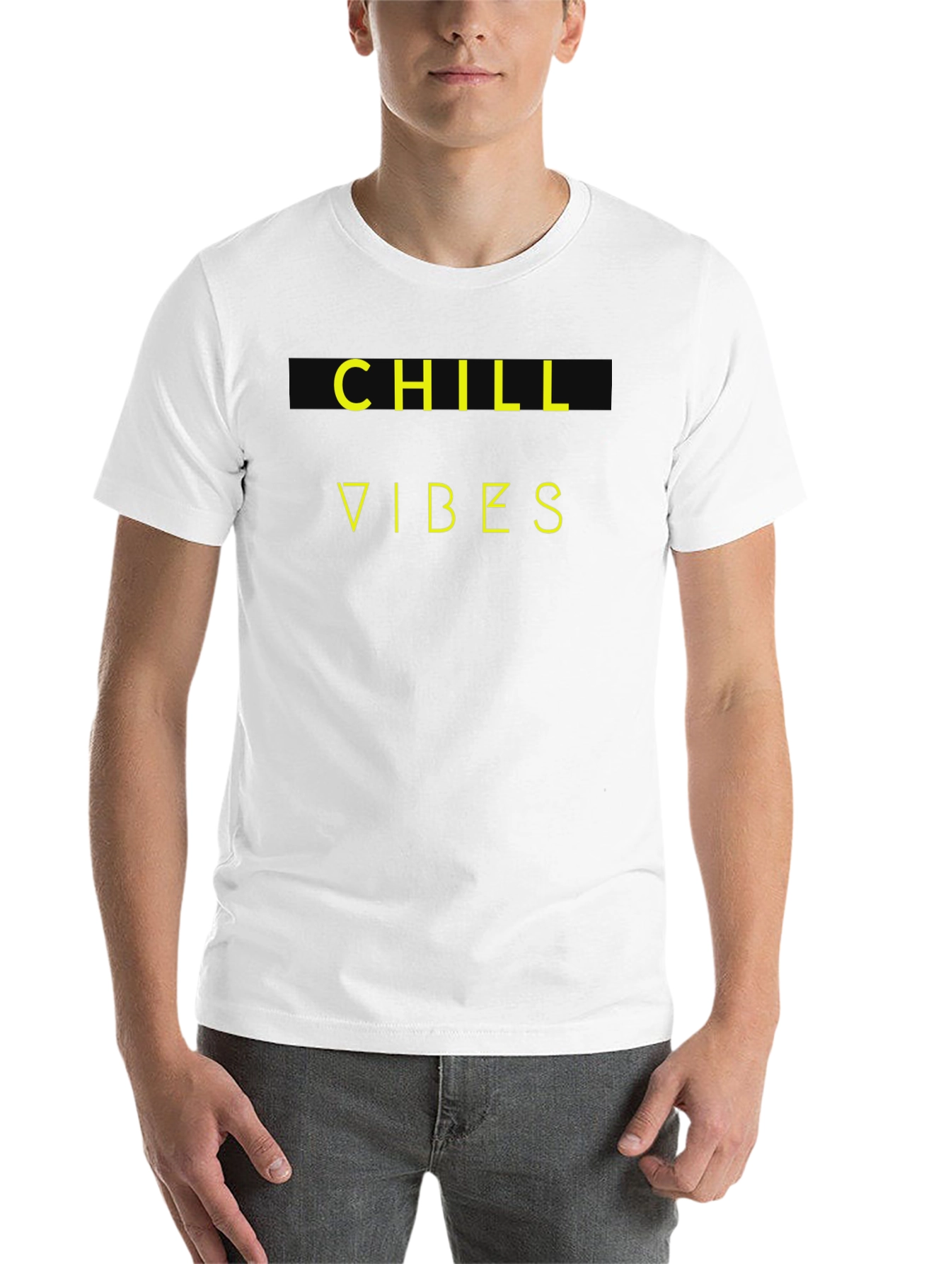 Black Chill Vibes Graphic T-Shirt - Relaxed Style view 14