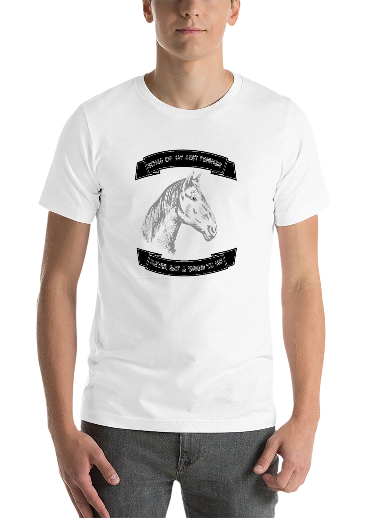 Black Horse Lover T-Shirt - "Some of My Best Friends" view 14