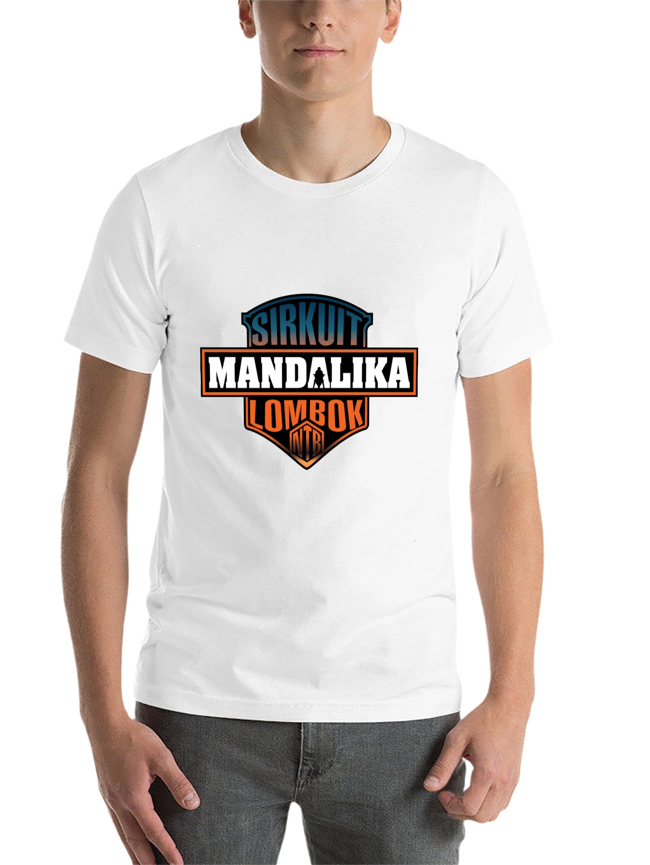 Black Sirkuit Mandalika Lombok T-Shirt view 14