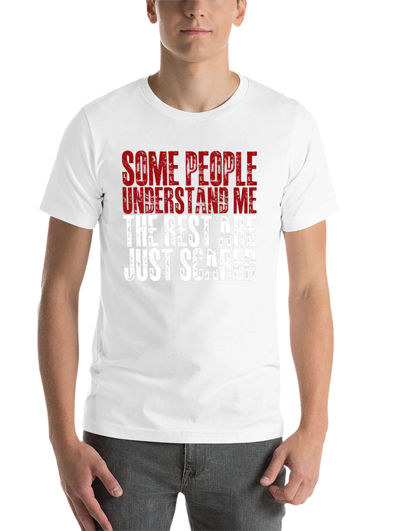 Black Funny Statement Graphic T-Shirt - Some People Understand Me view 14
