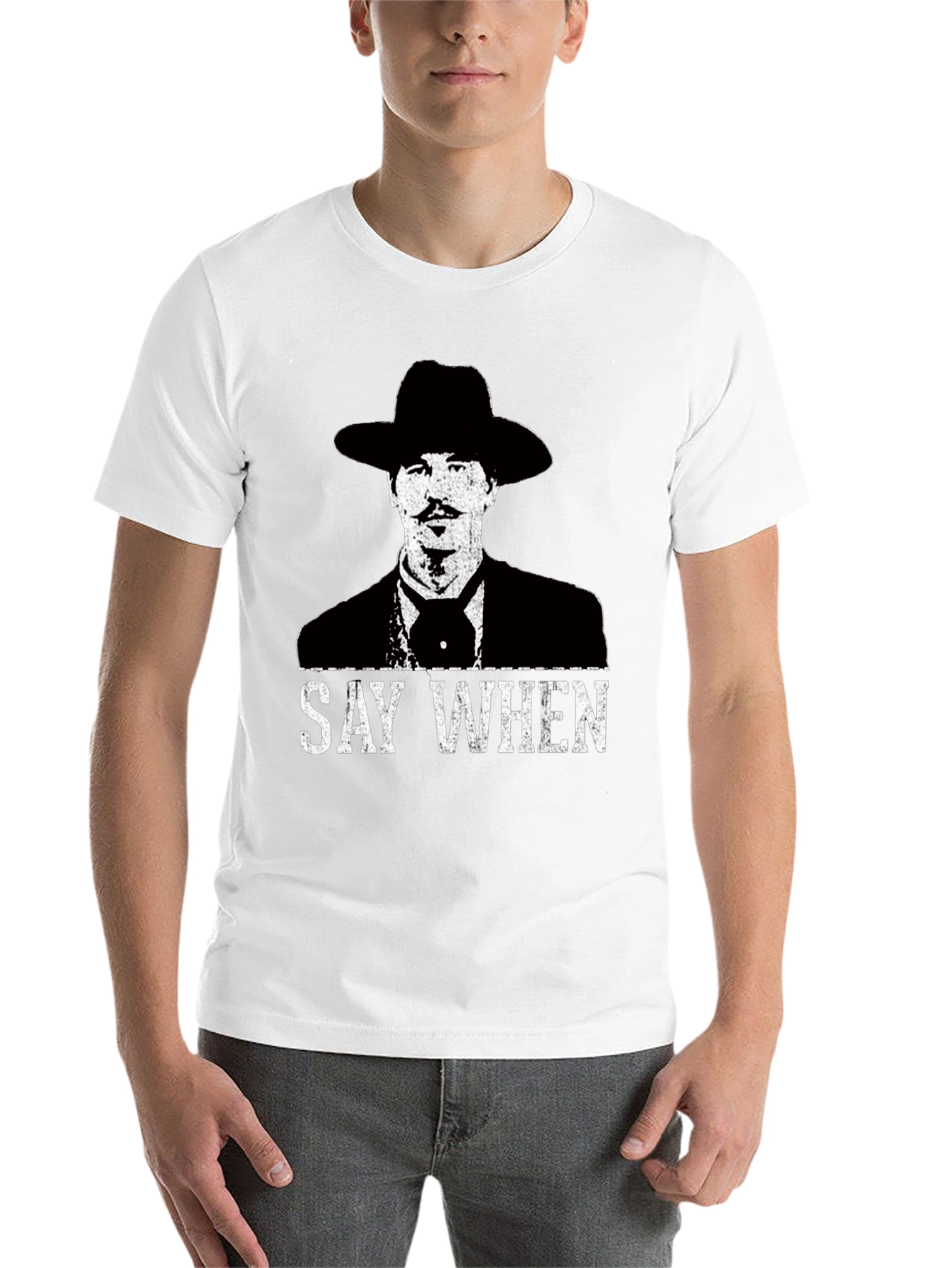 Black Say When T-Shirt - Tombstone Inspired Western Wear view 14