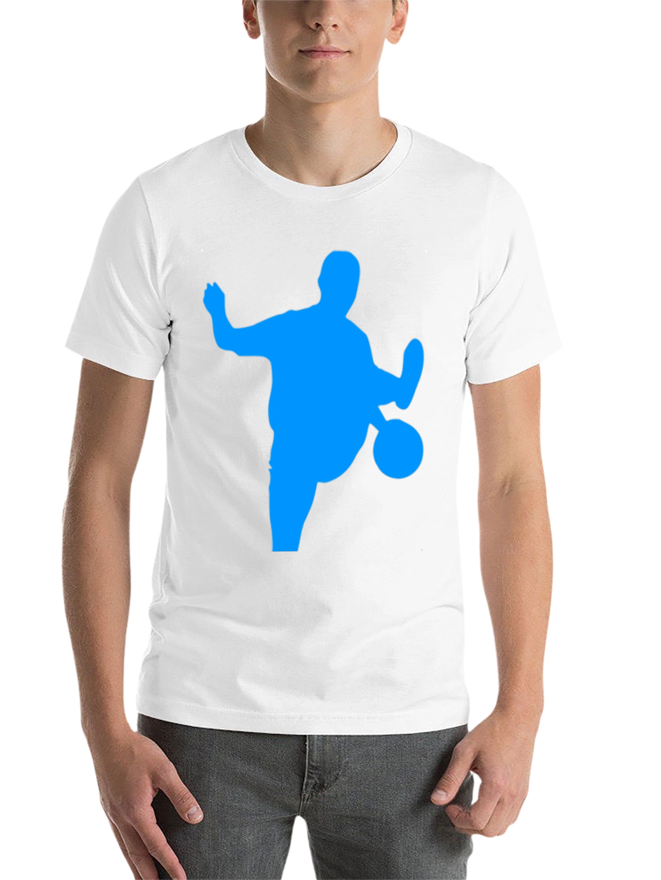 Black Soccer Silhouette Graphic Tee - Black view 14