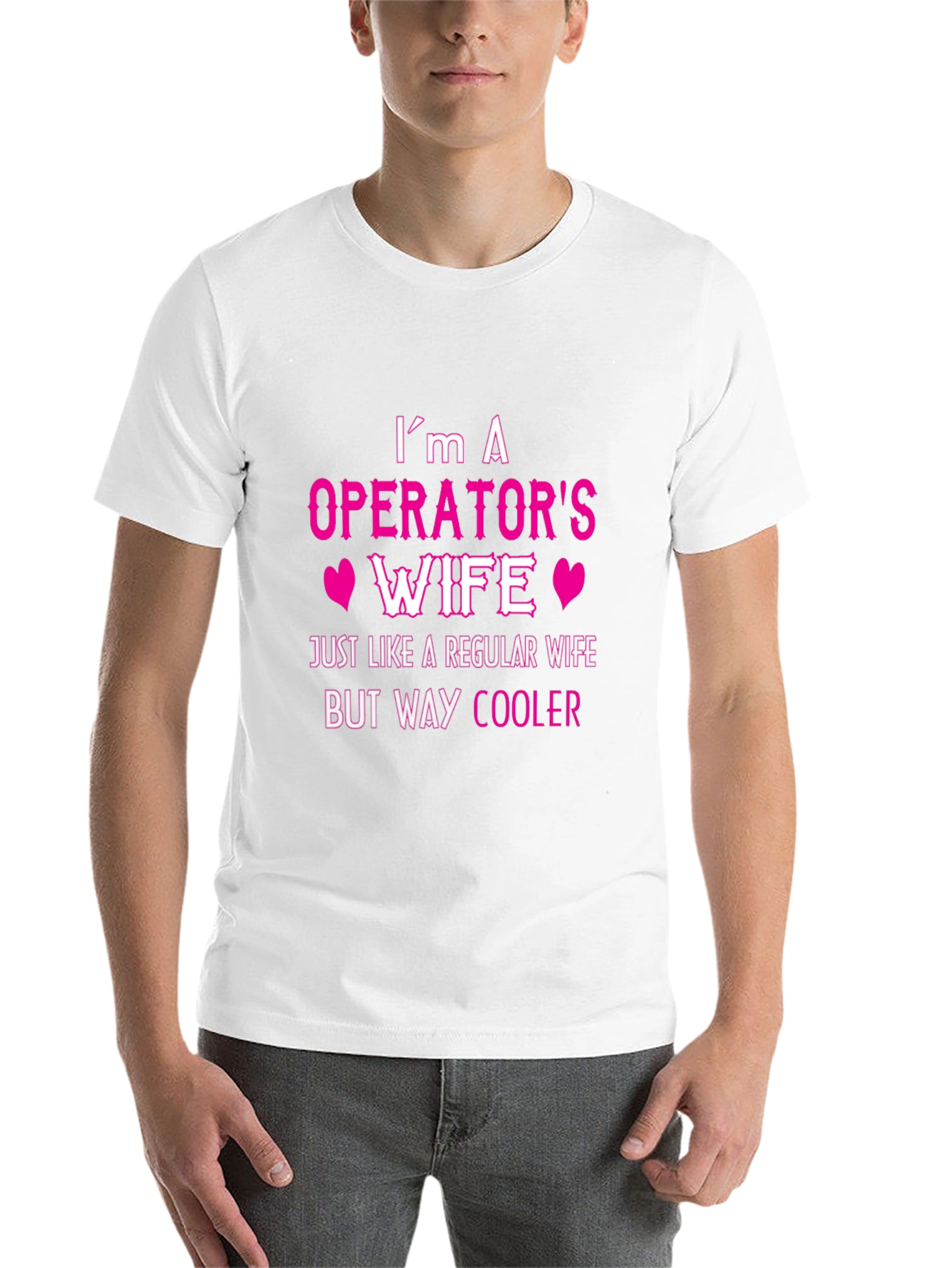 Black Operator's Wife T-Shirt - Cool Wife Tee view 14