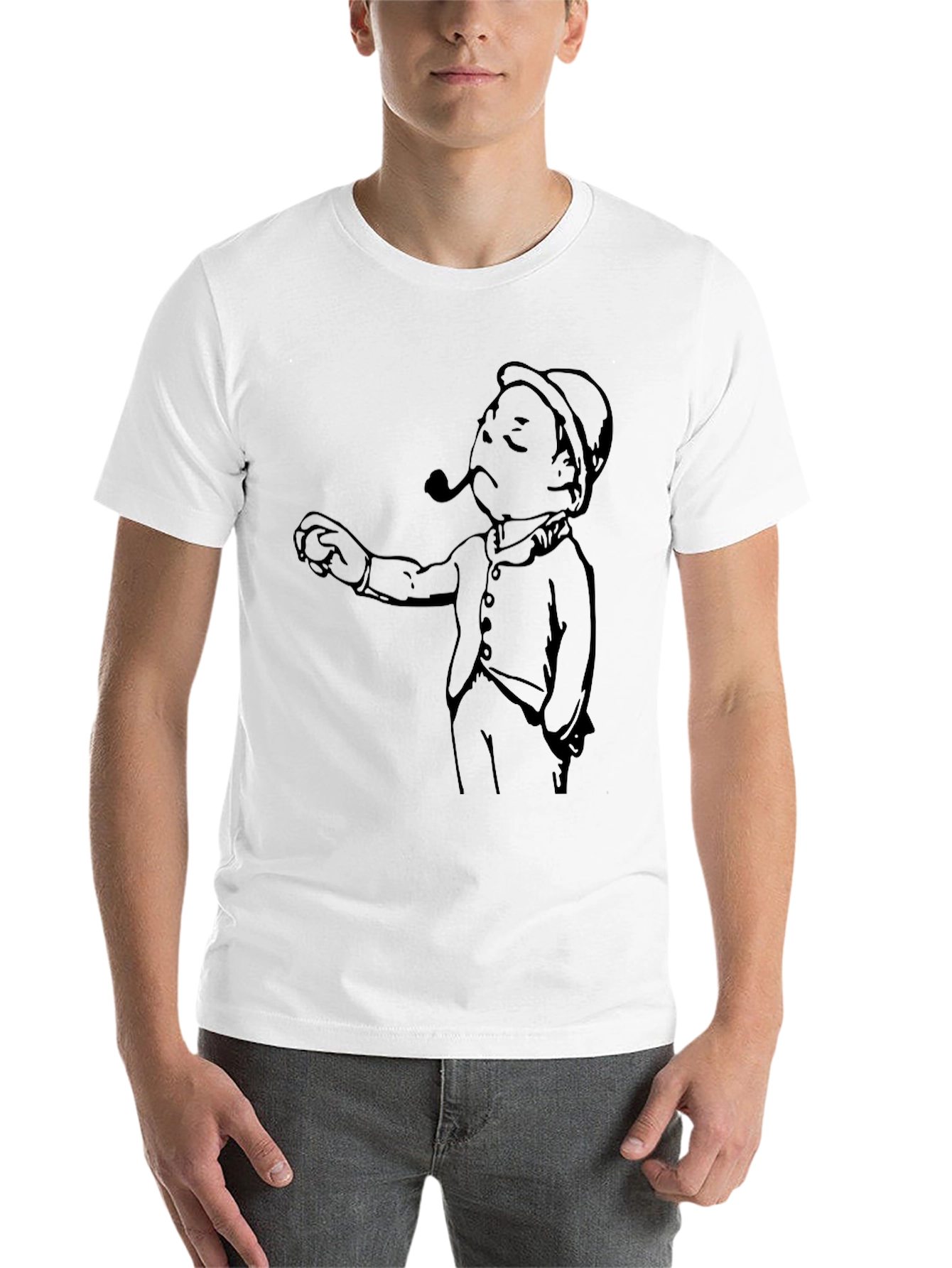 Black Vintage Cartoon Graphic Tee - Black view 14