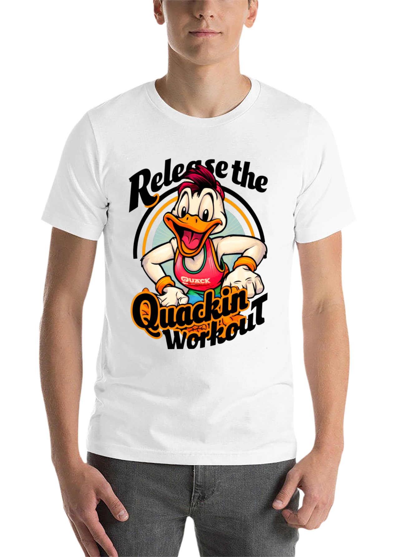 Black Quackin' Workout T-Shirt - Release the Quack! view 14