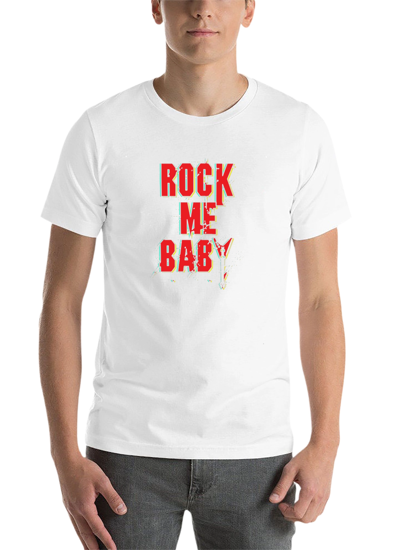 Black Rock Me Baby Black Graphic Tee view 14