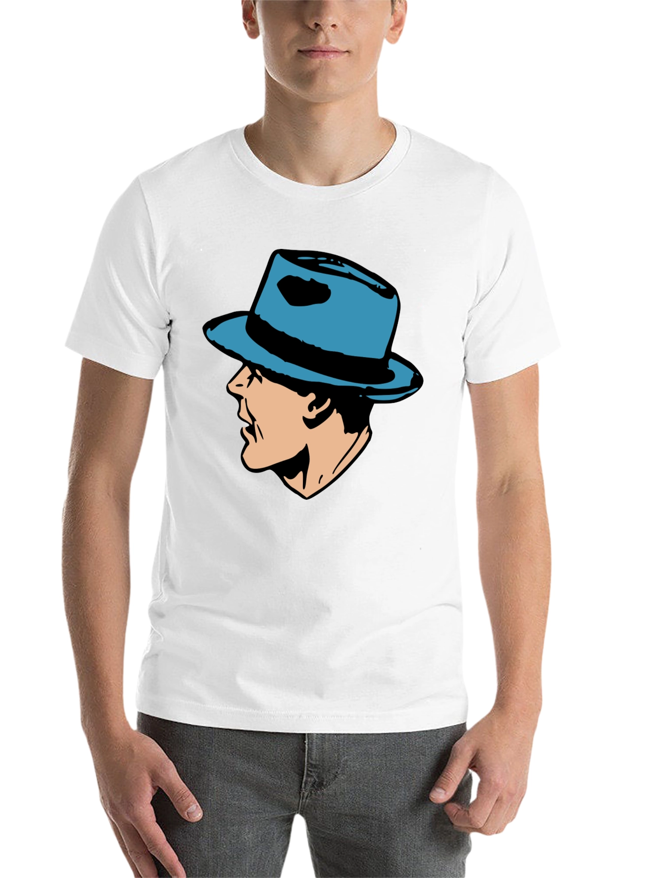 Black Retro Detective T-Shirt - Classic Comic Style Tee view 14