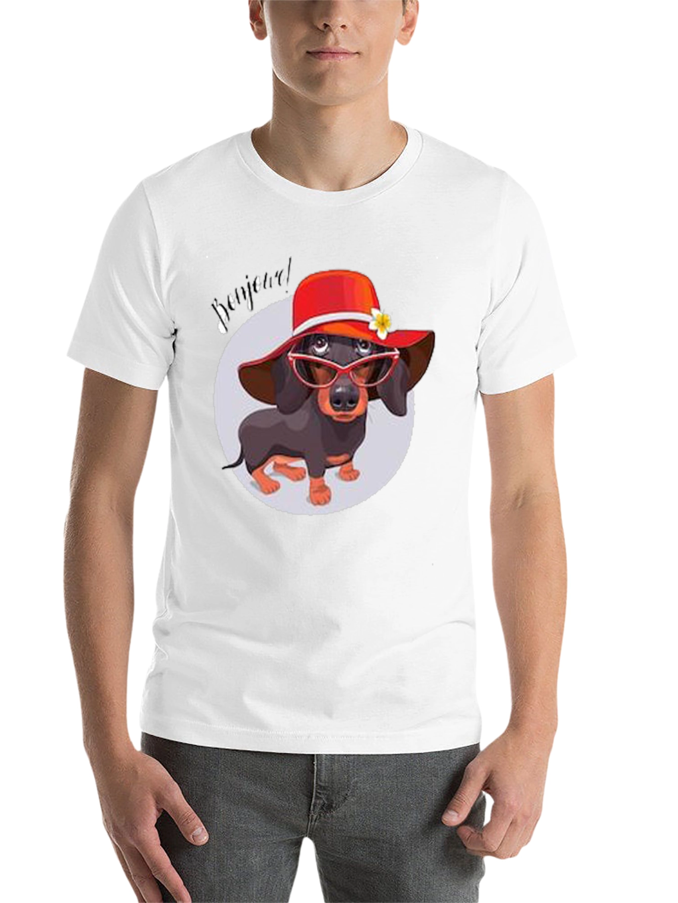 Black Dachshund in Hat T-Shirt - Funny Dog Lover Tee view 14