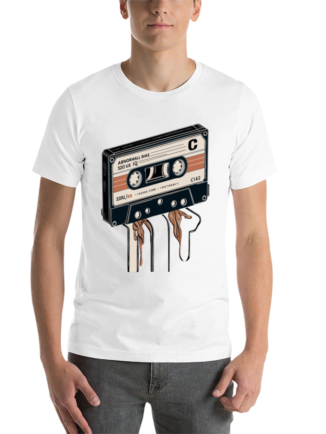 Black Retro Cassette Tape Graphic Tee - Black view 14