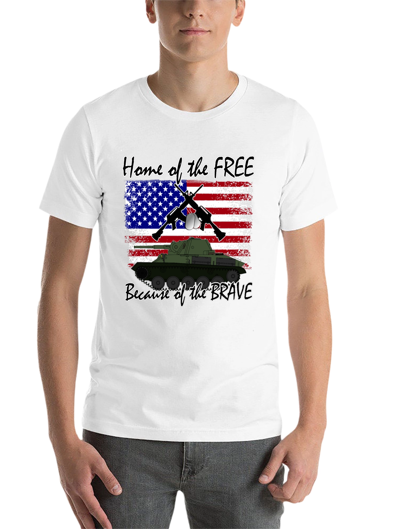 Black Home of the Free T-Shirt view 14
