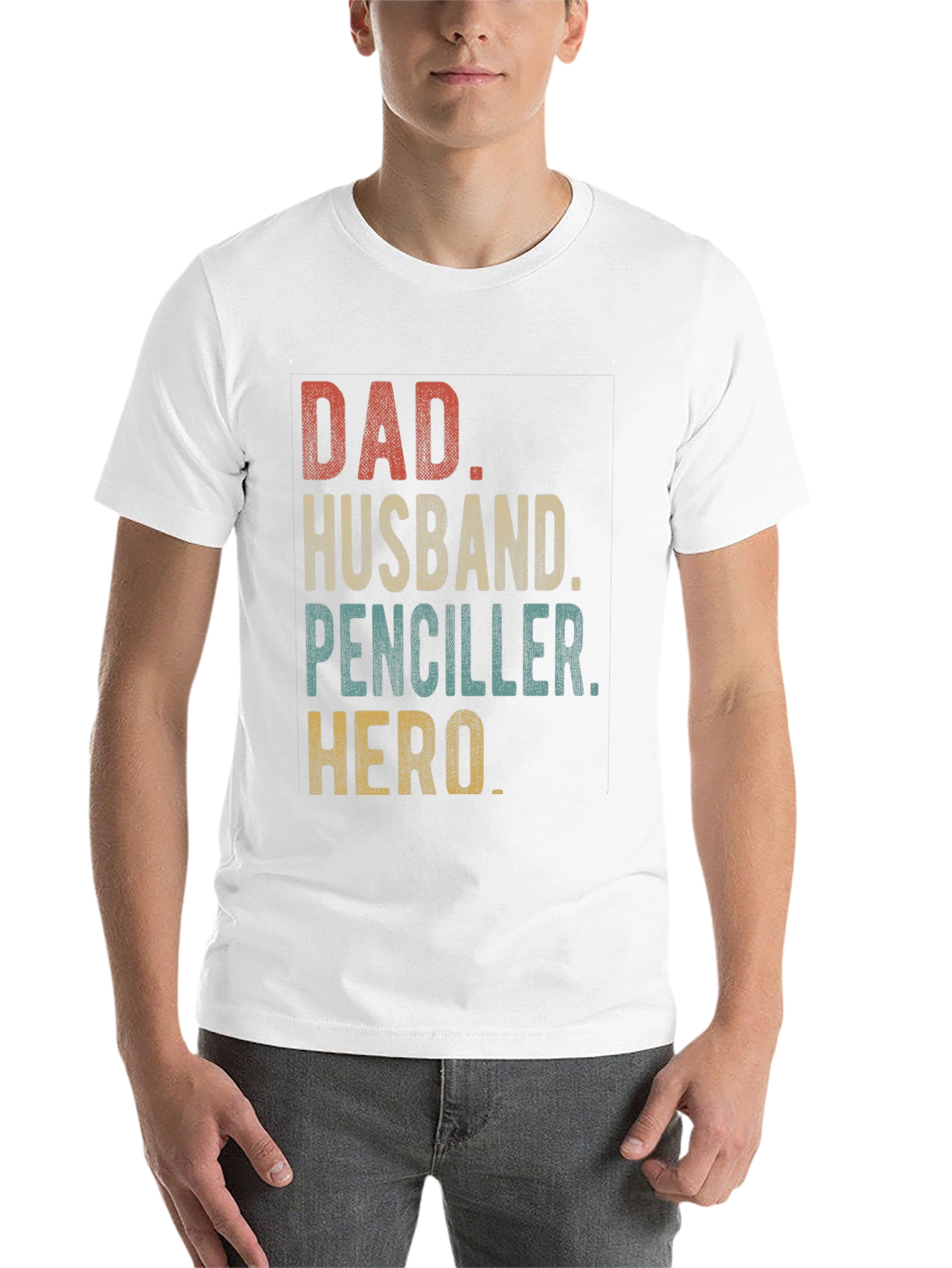 Black Dad Husband Penciller Hero T-Shirt view 14