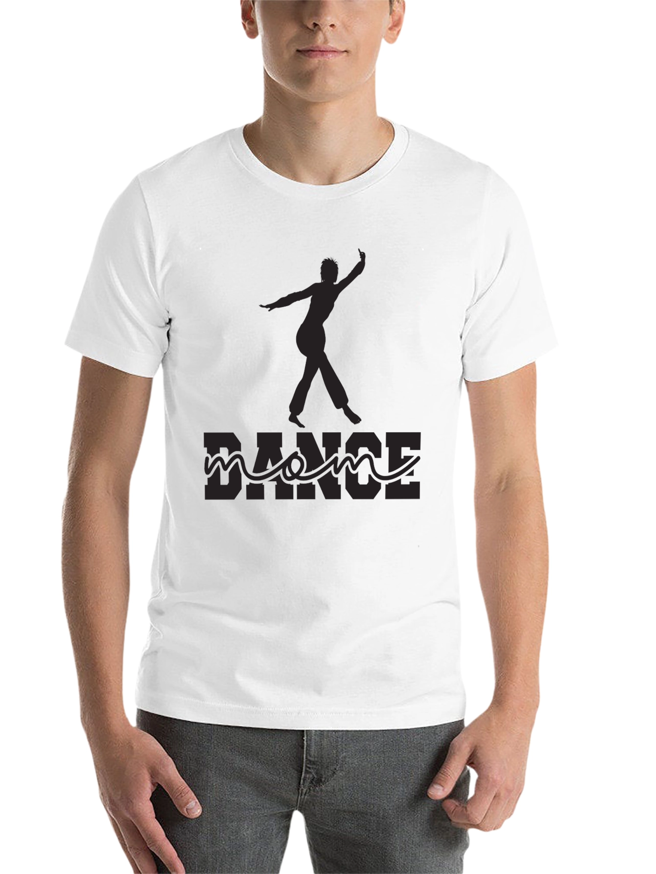 Black Dance Silhouette Graphic Tee - Black view 14