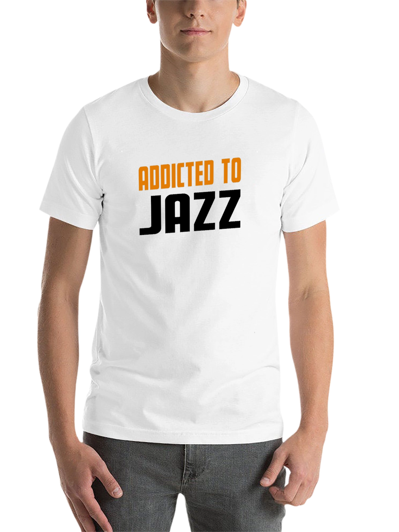 Black Addicted to Jazz Graphic Tee - Black Cotton Blend view 14