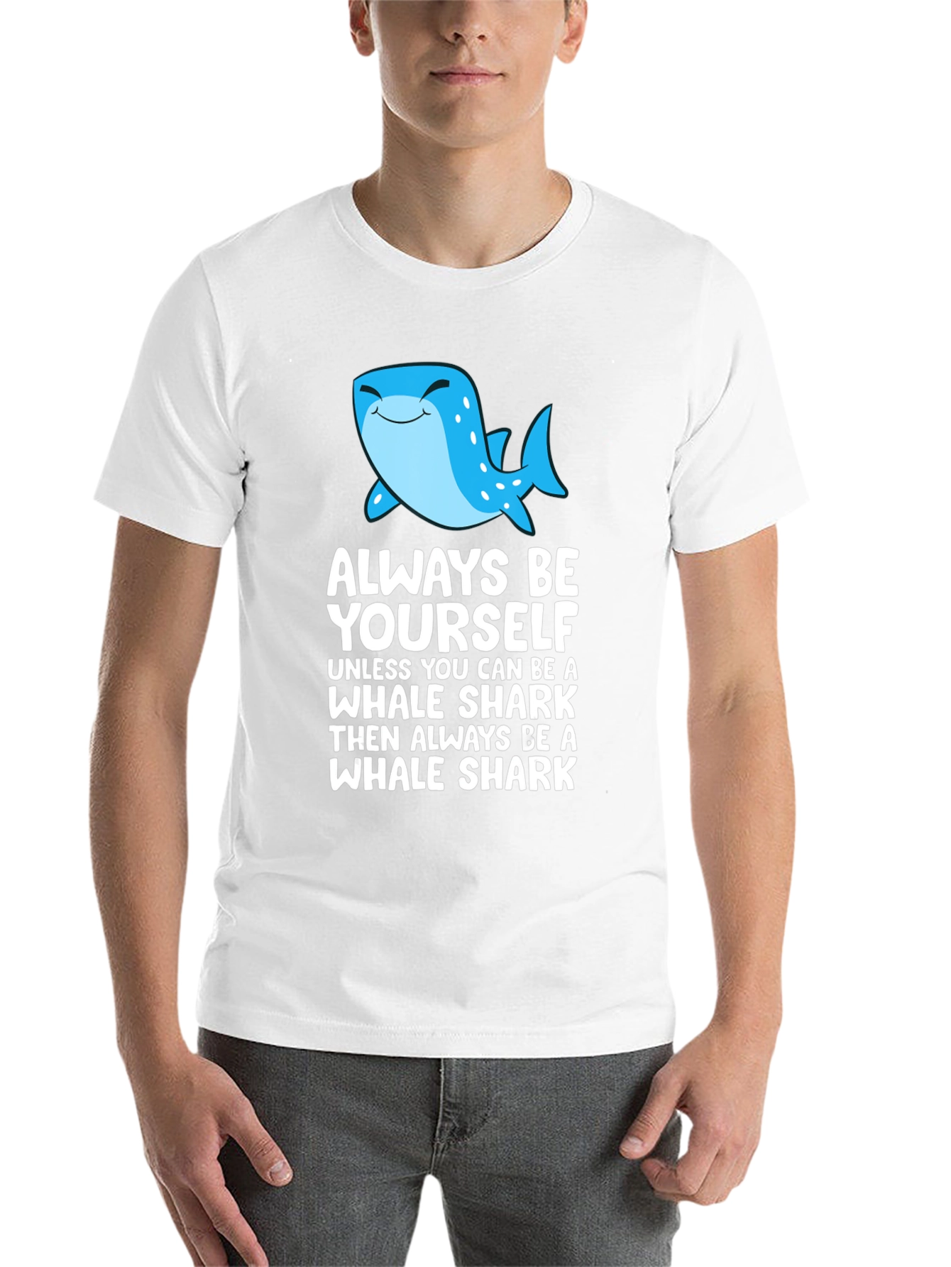 Black Whale Shark Graphic T-Shirt - Always Be Yourself Tee view 14