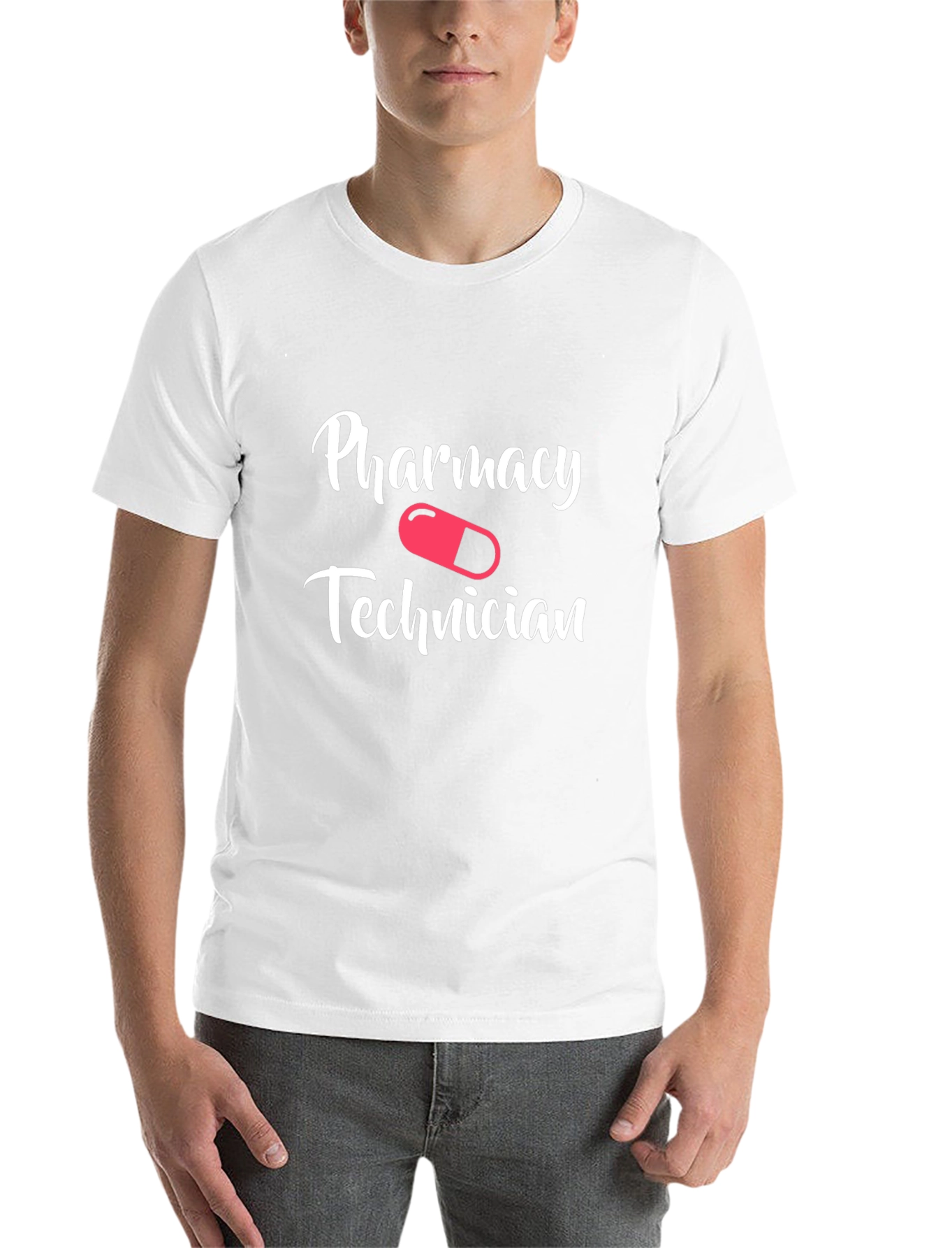 Black Pharmacy Technician T-Shirt - Novelty Design view 14