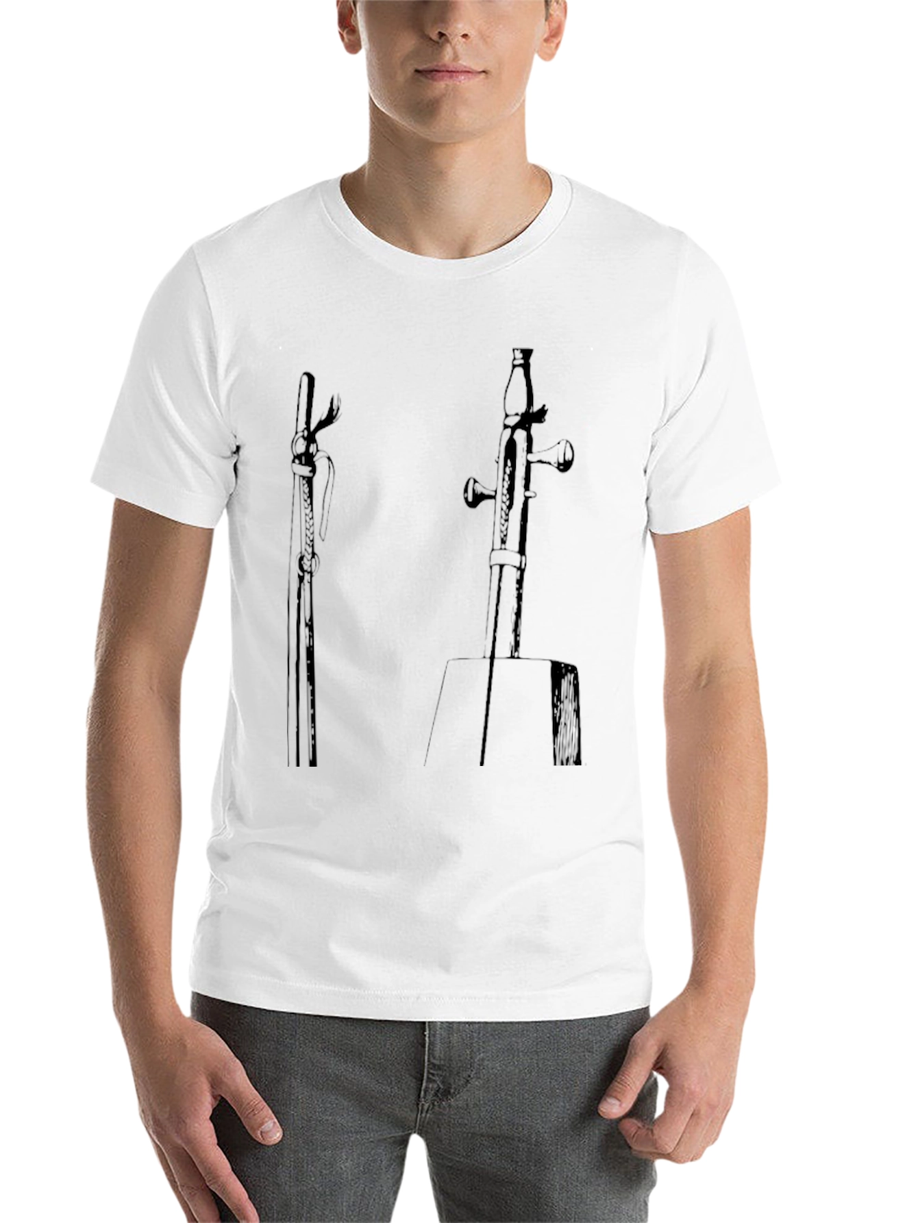 Black Vintage Musical Instrument Graphic Tee view 14