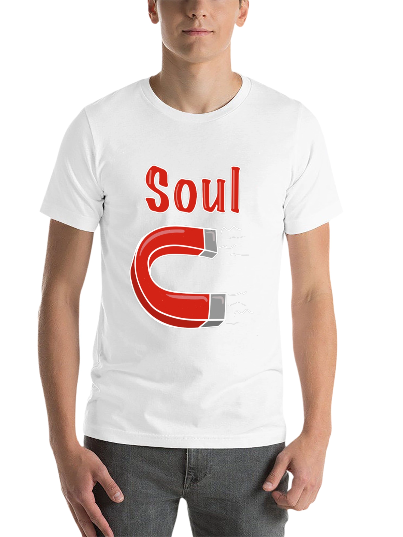 Black Soul Magnet Graphic T-Shirt - Black view 14