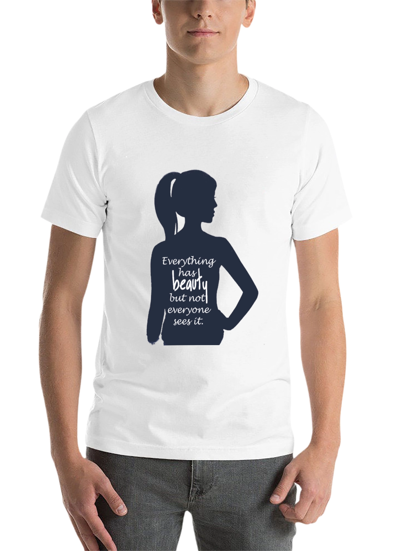 Black Beauty Silhouette Graphic T-Shirt - Inspirational Design view 14