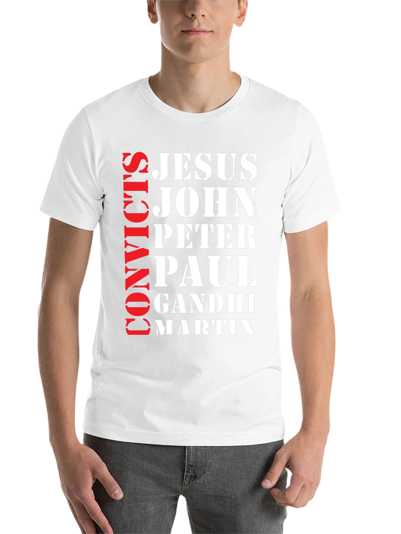Black Convict's Jesus John T-Shirt view 14