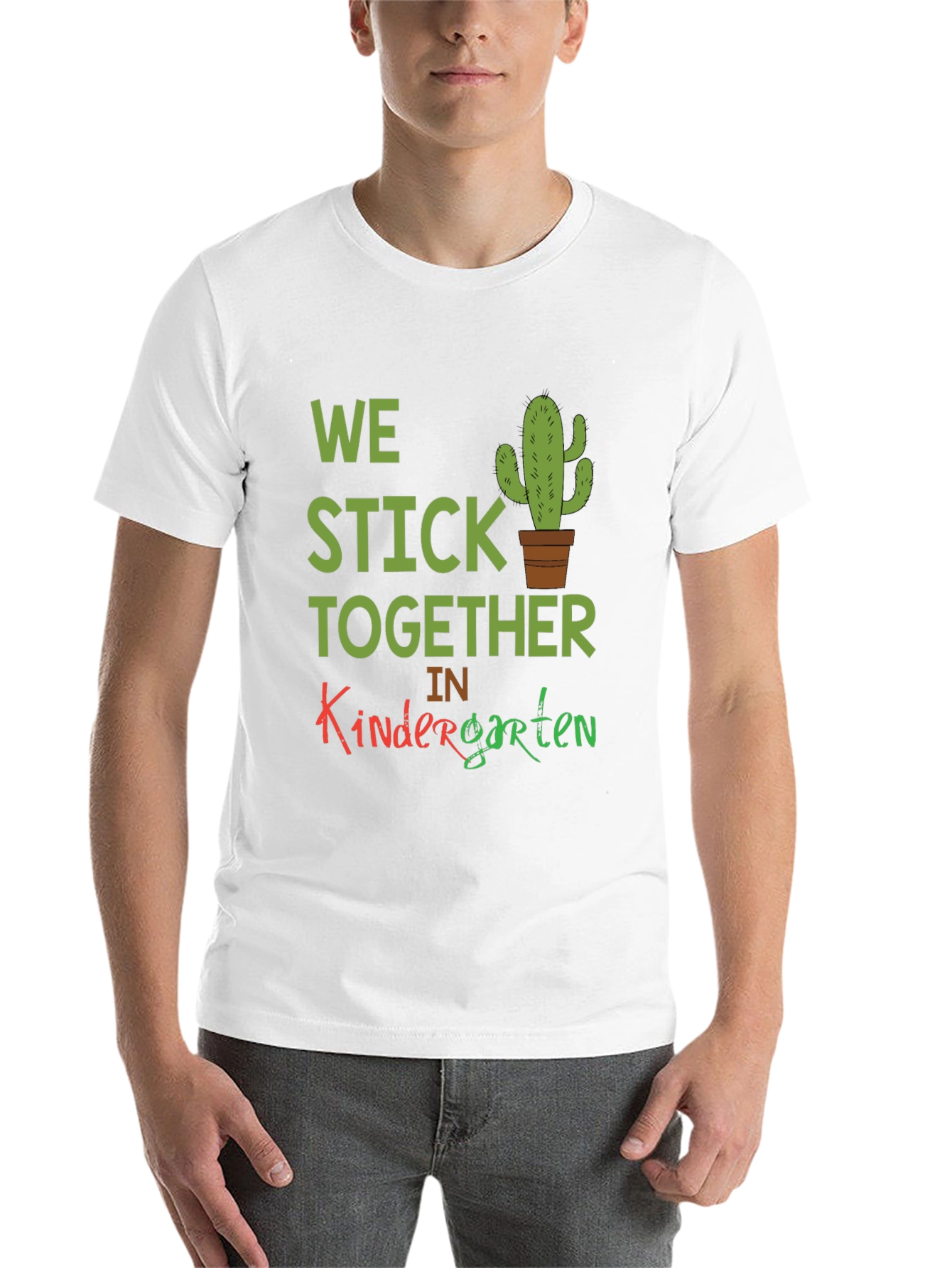 Black We Stick Together Kindergarten T-Shirt view 14