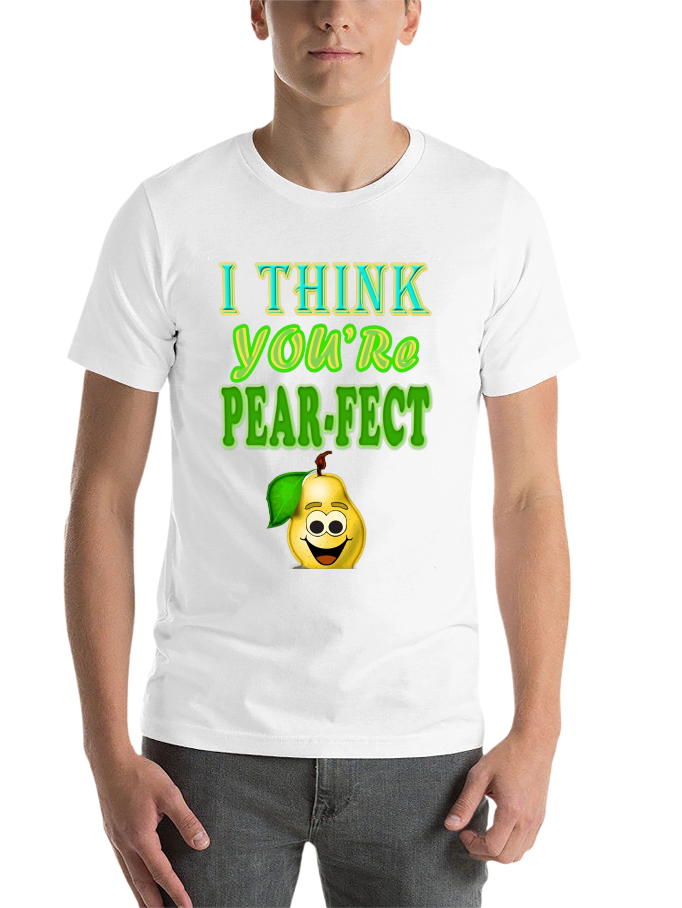 Black Pear-fect T-Shirt: Funny Fruit Pun Tee view 14