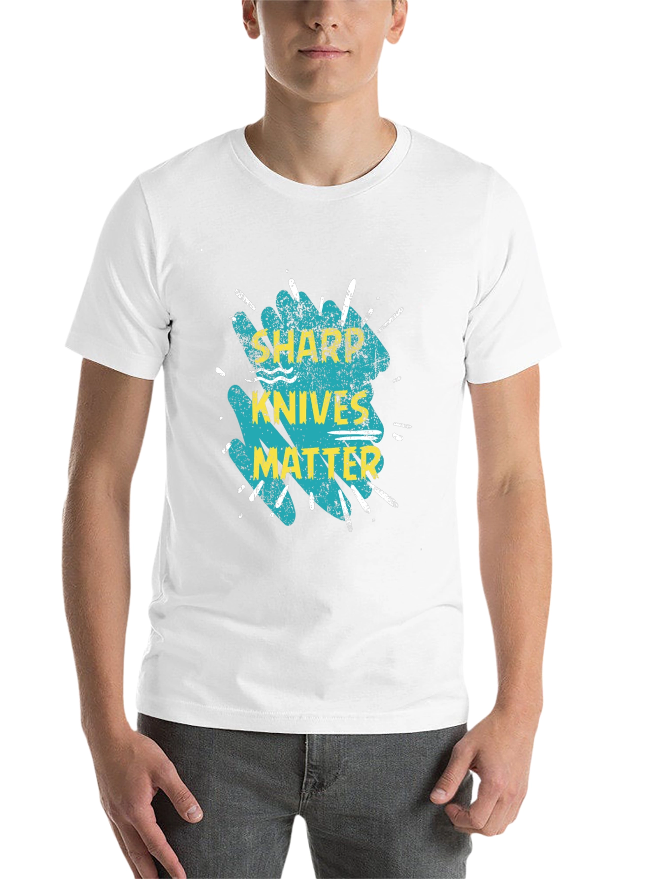 Black Sharp Knives Matter T-Shirt view 14