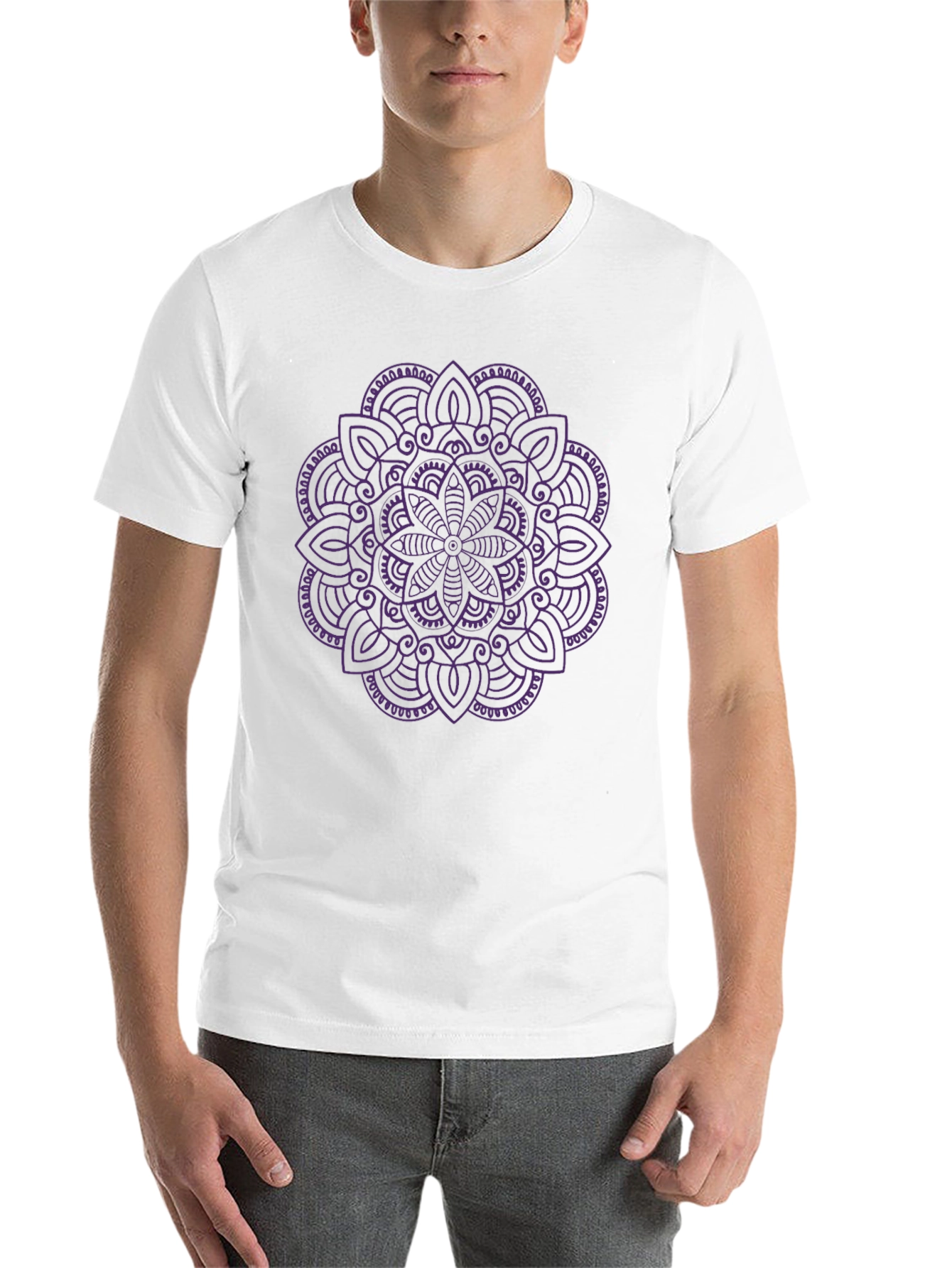 Black Mandala T-Shirt - Stylish Graphic Tee view 14