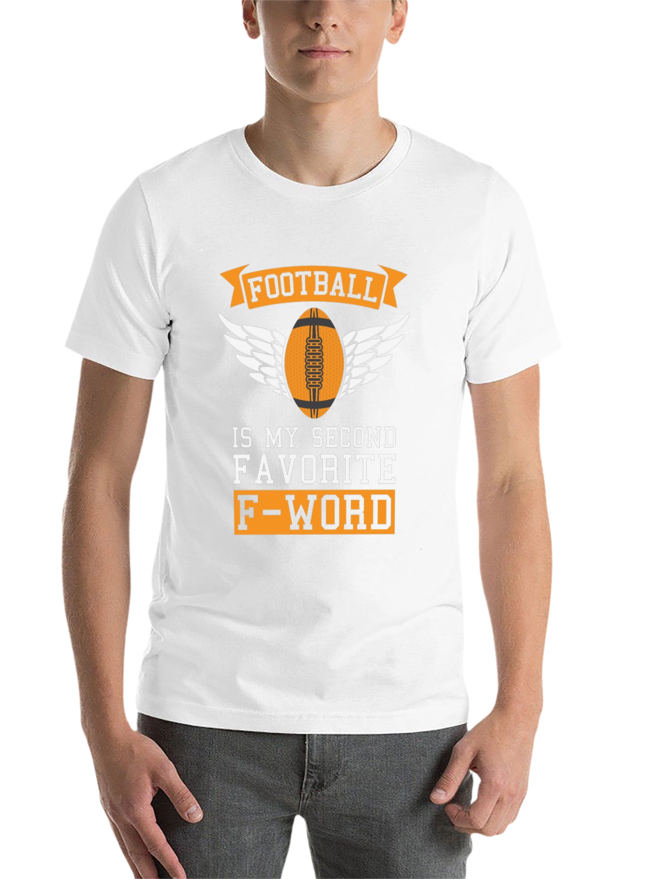 Black Football My Second Favorite F-Word T-Shirt view 14