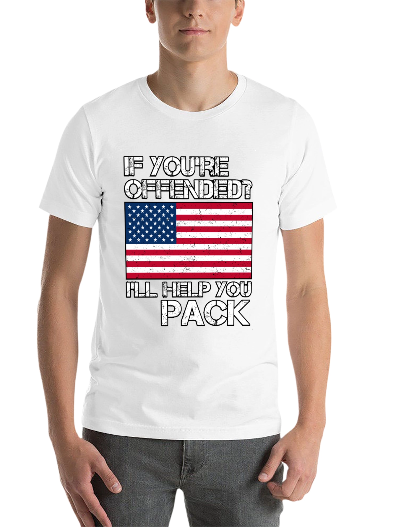 Black Offended? I'll Help You Pack T-Shirt view 14