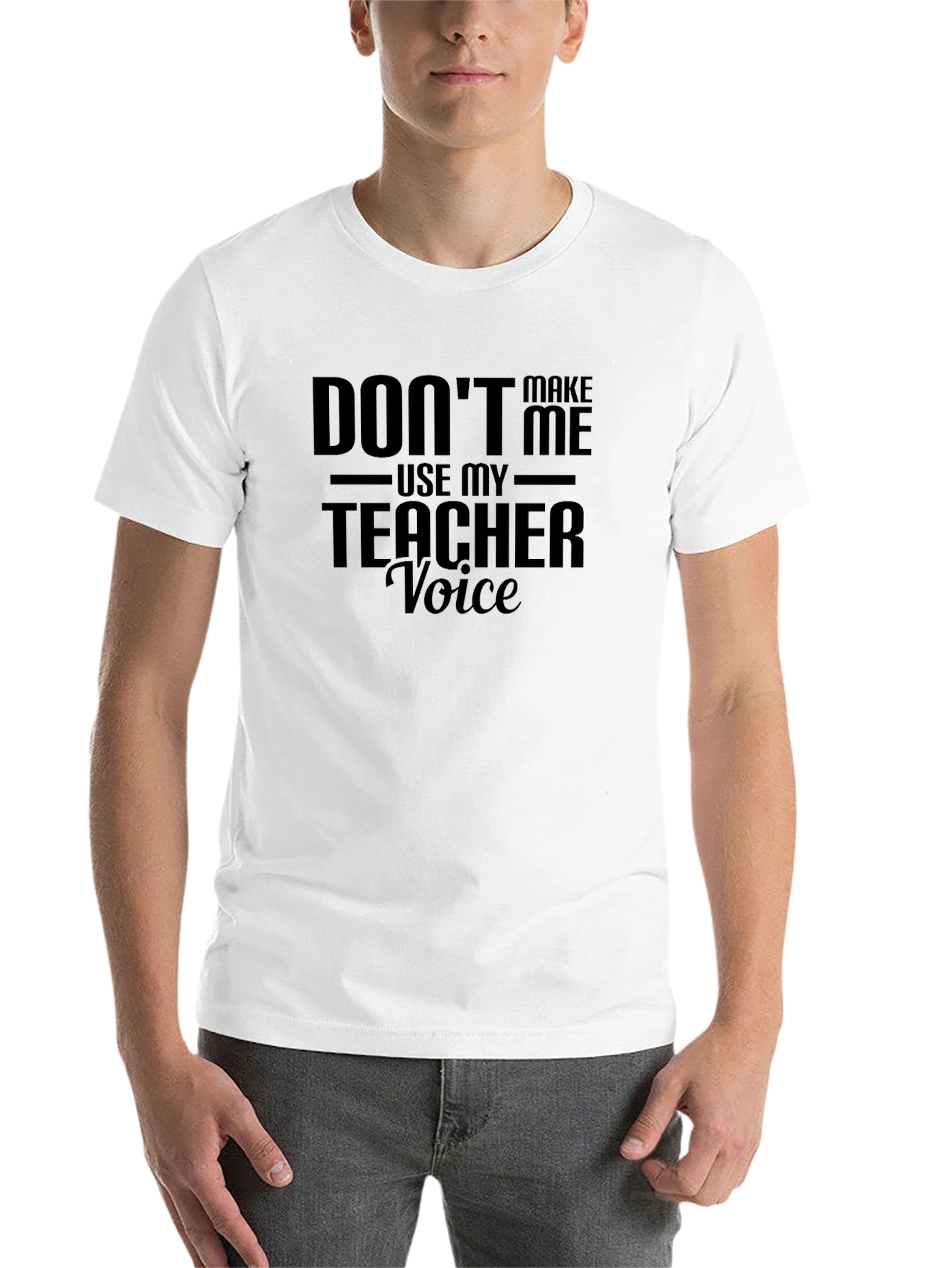 Black Teacher Voice Funny Black Graphic Tee view 14