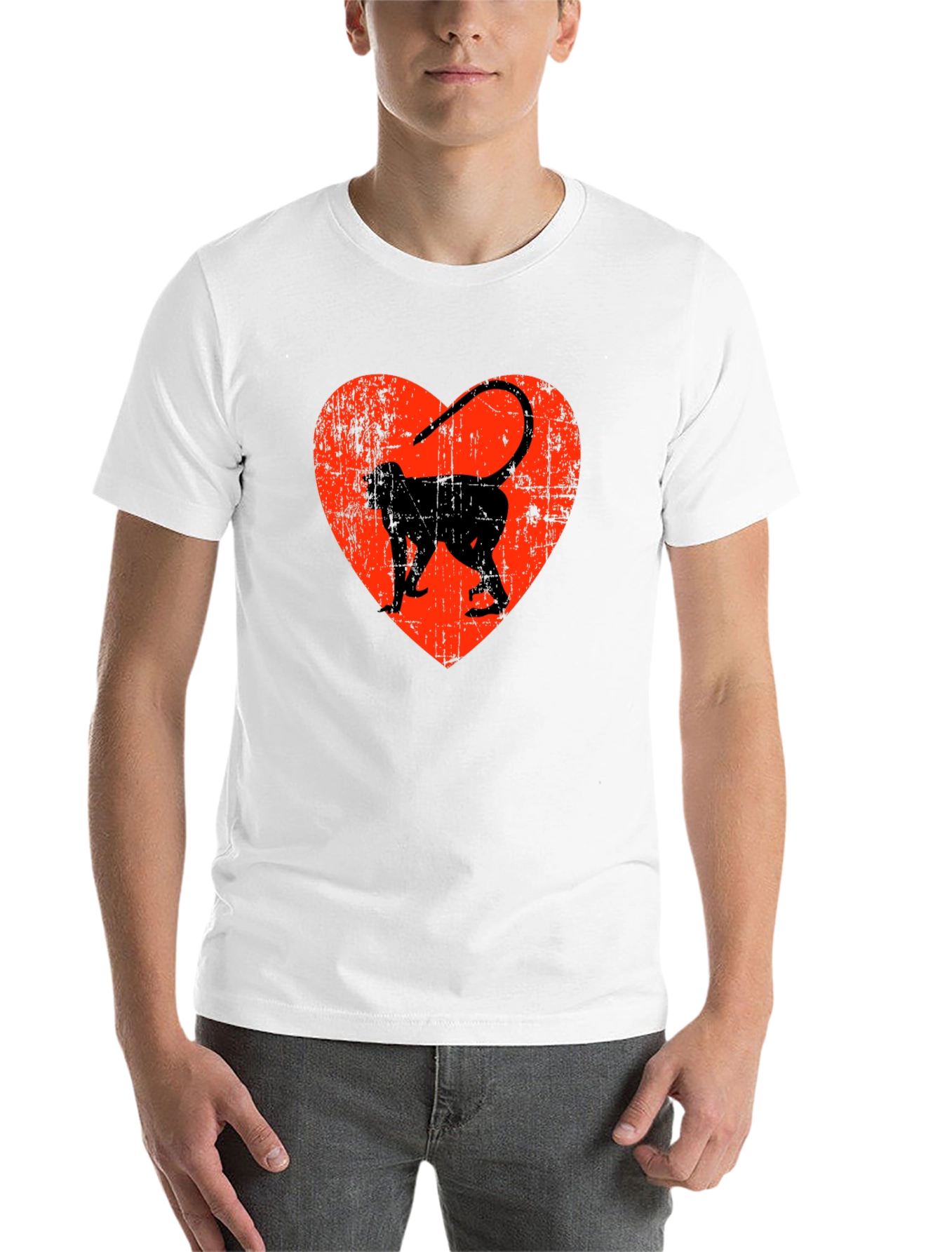 Black Monkey Heart Graphic T-Shirt view 14