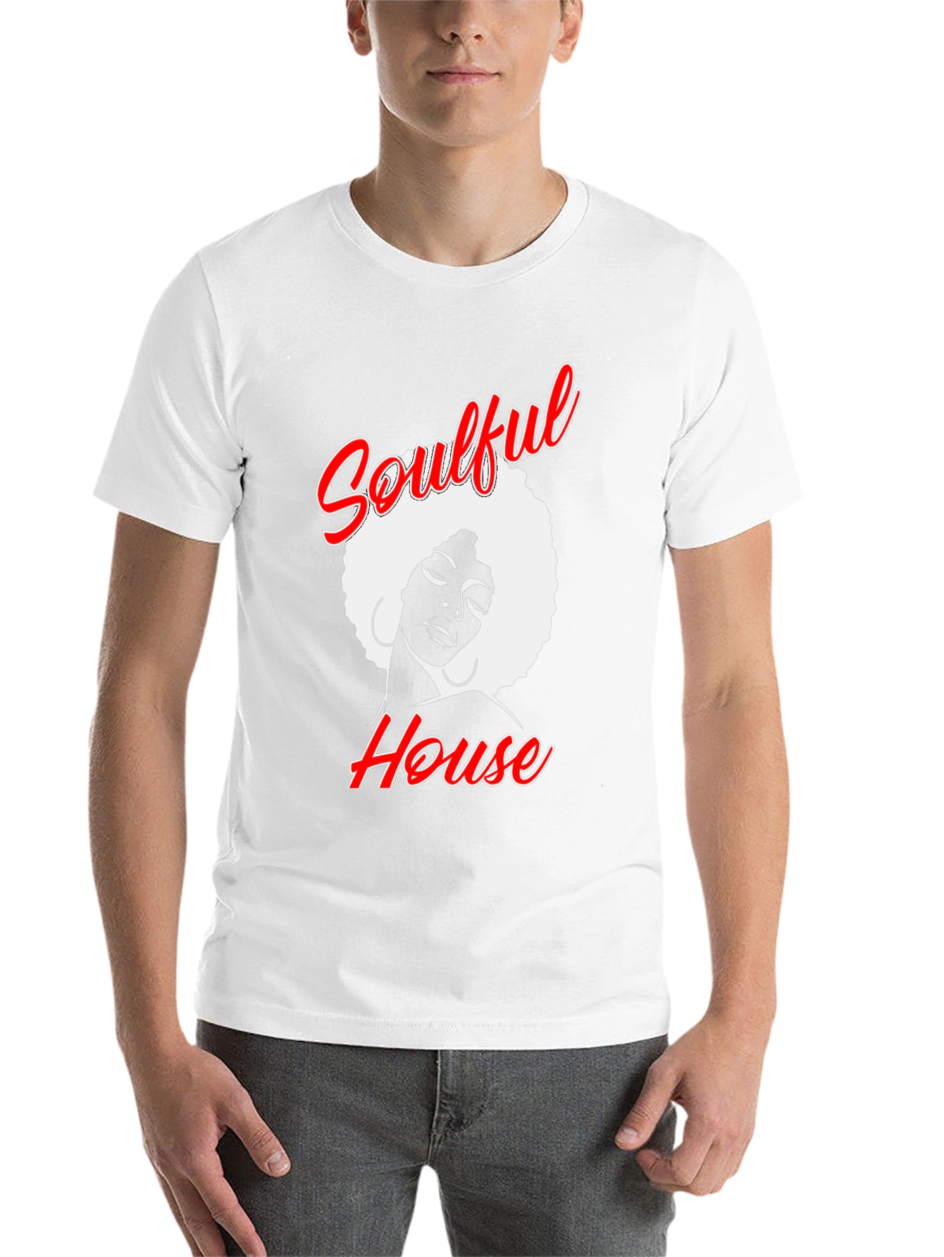 Black Soulful House Graphic T-Shirt - Black view 14