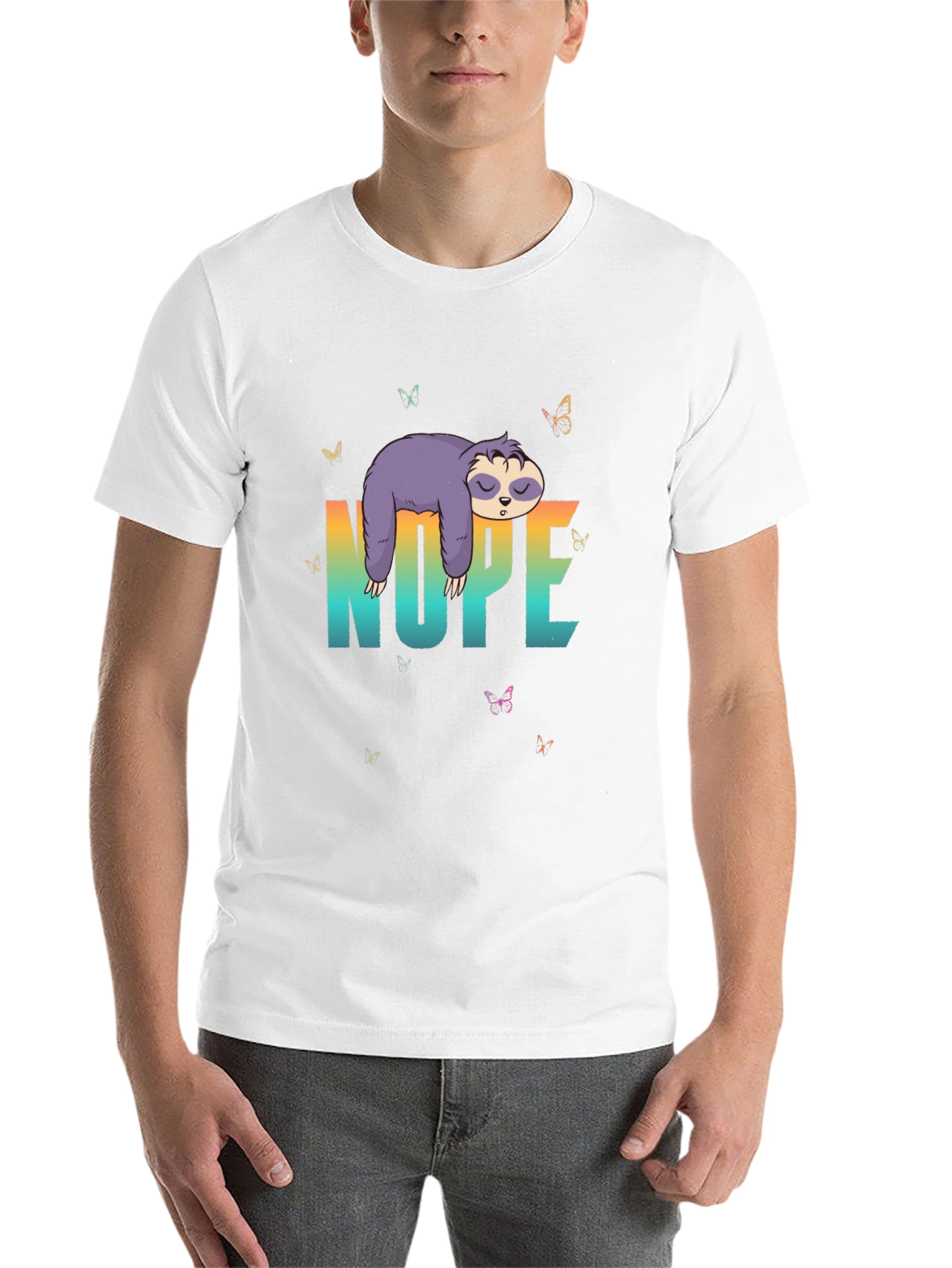 Nope Sloth Graphic Tee - 14
