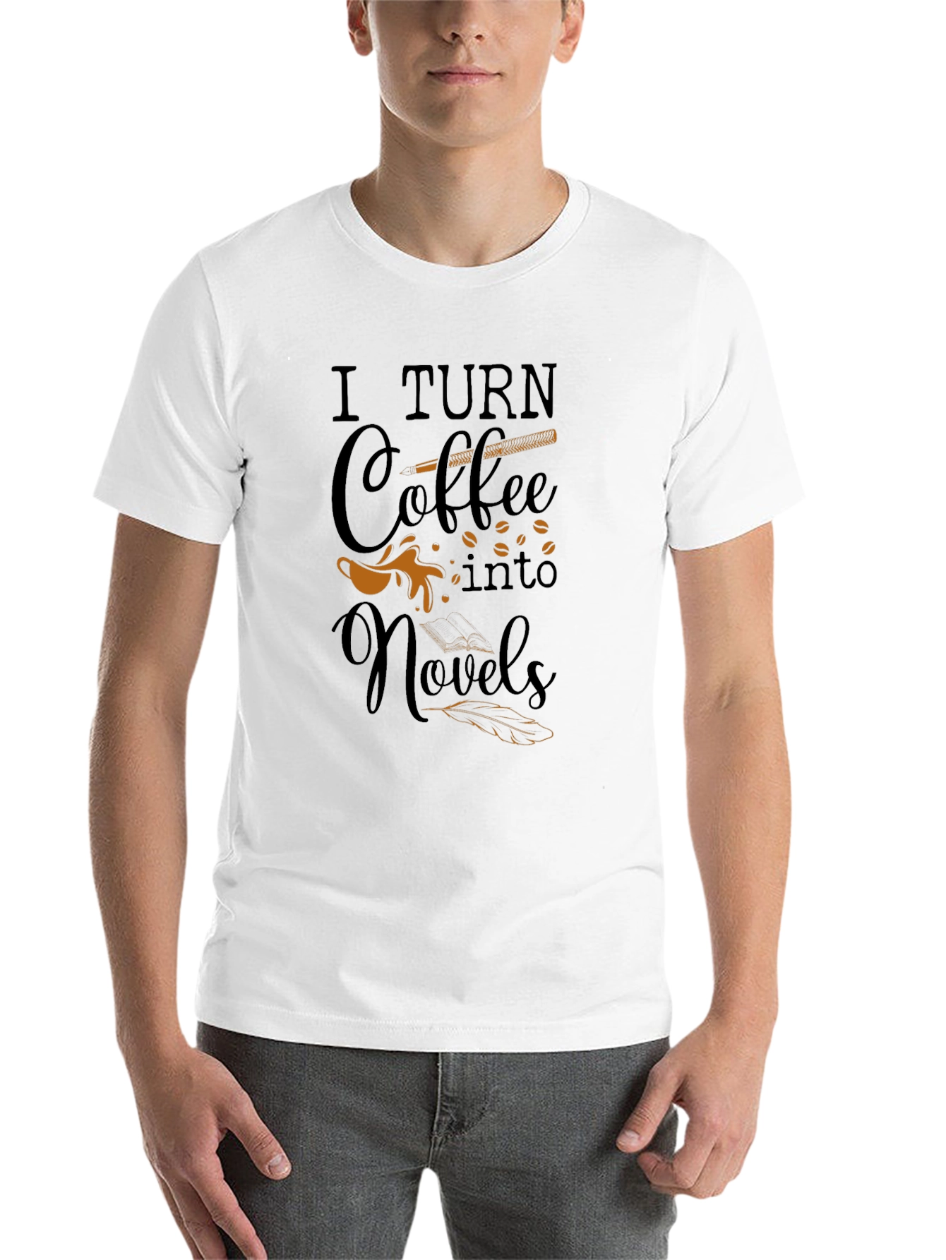 Black Coffee Novel T-Shirt, Writer Tee, Book Lover Gift view 14