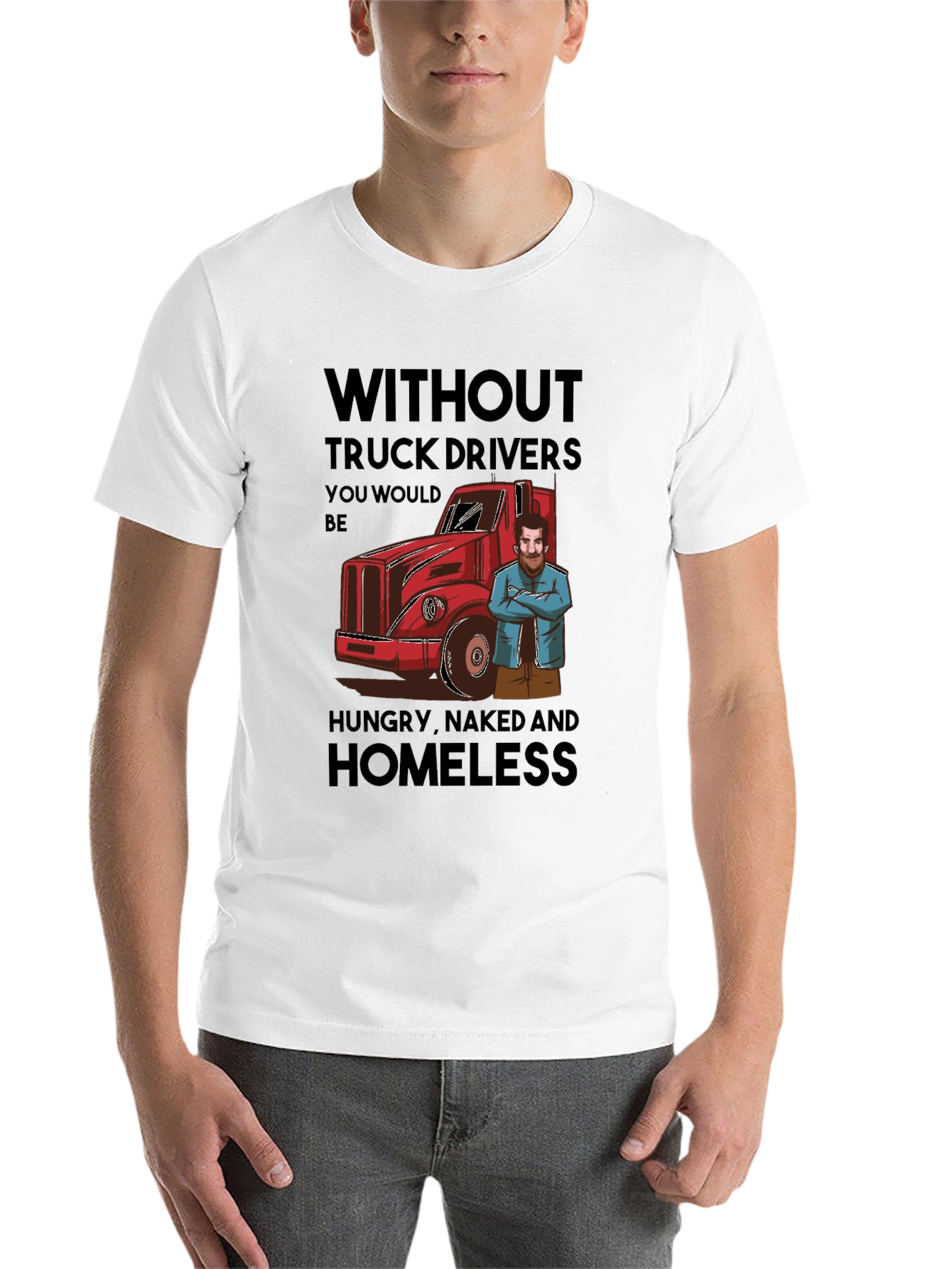 Black Truck Driver Appreciation T-Shirt - Funny Saying view 14