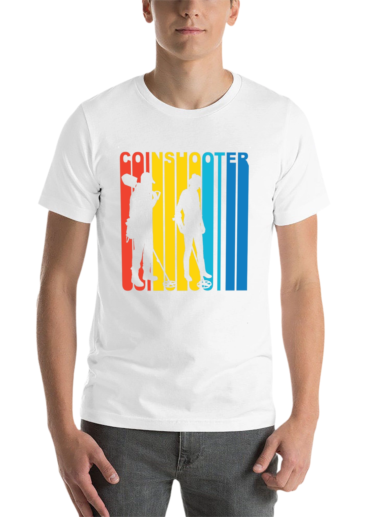 Black Coinshooter Retro Graphic T-Shirt view 14