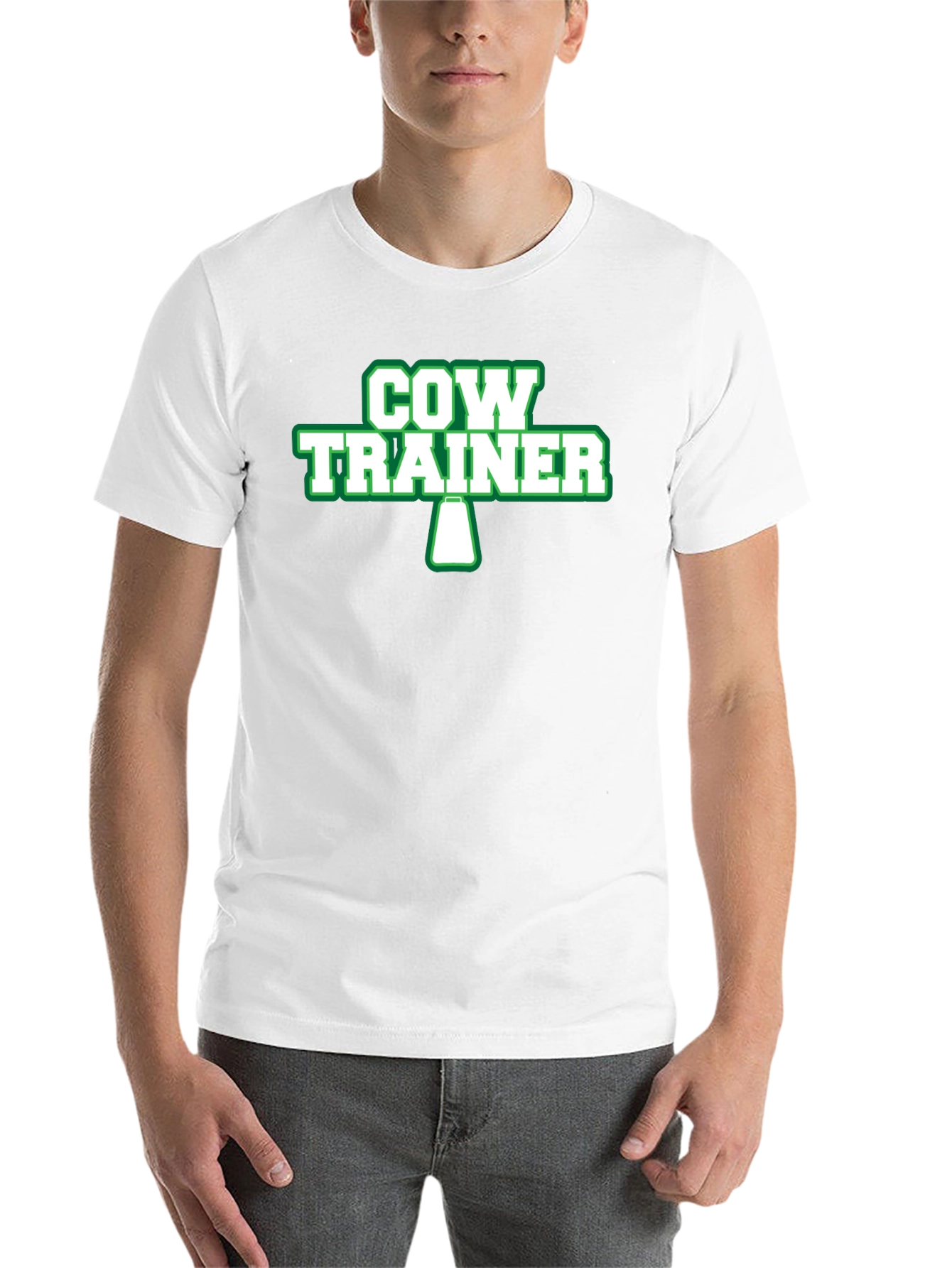 Black Cow Trainer Graphic Tee - Funny Agriculture Shirt view 14