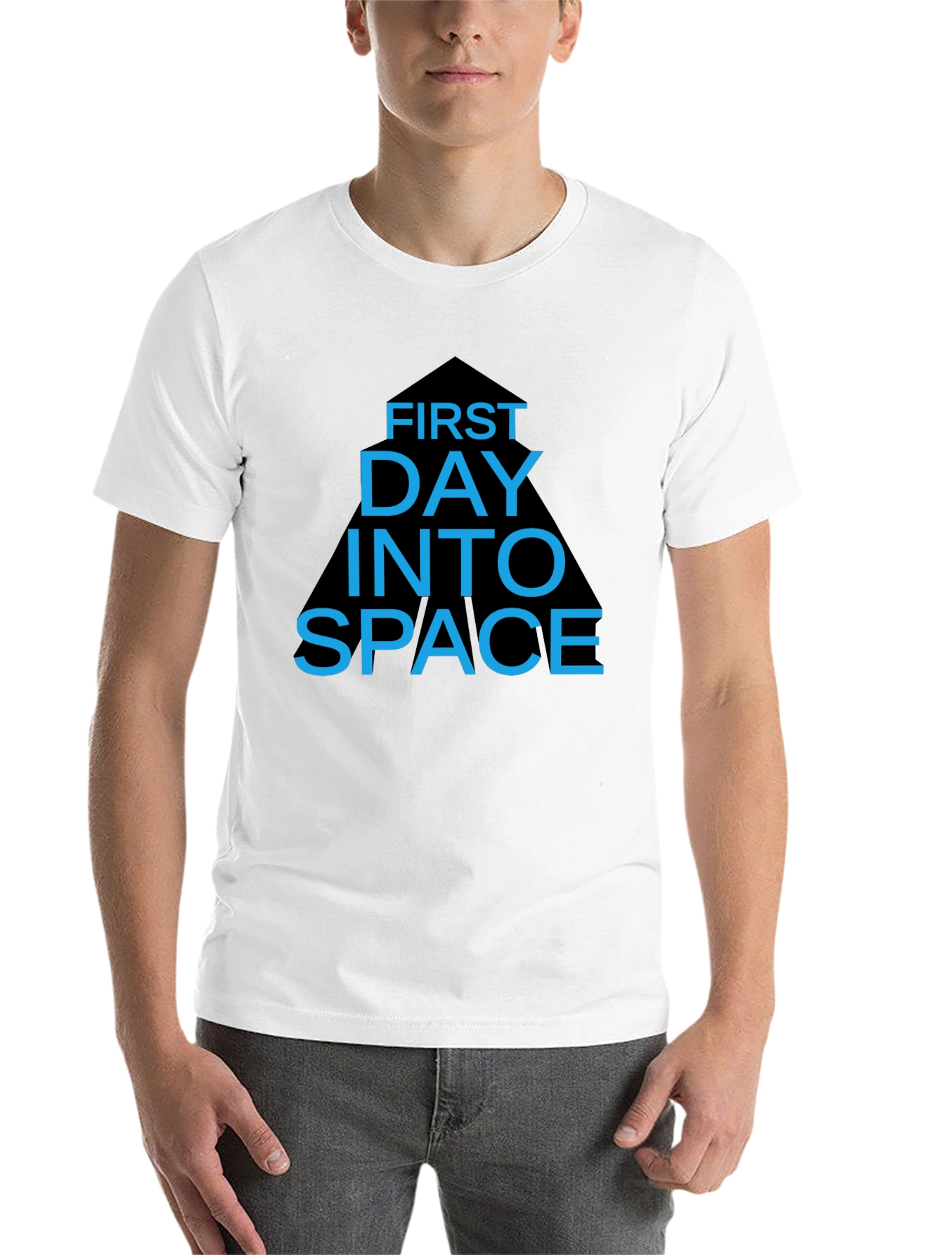 Black First Day Into Space Graphic T-Shirt view 14