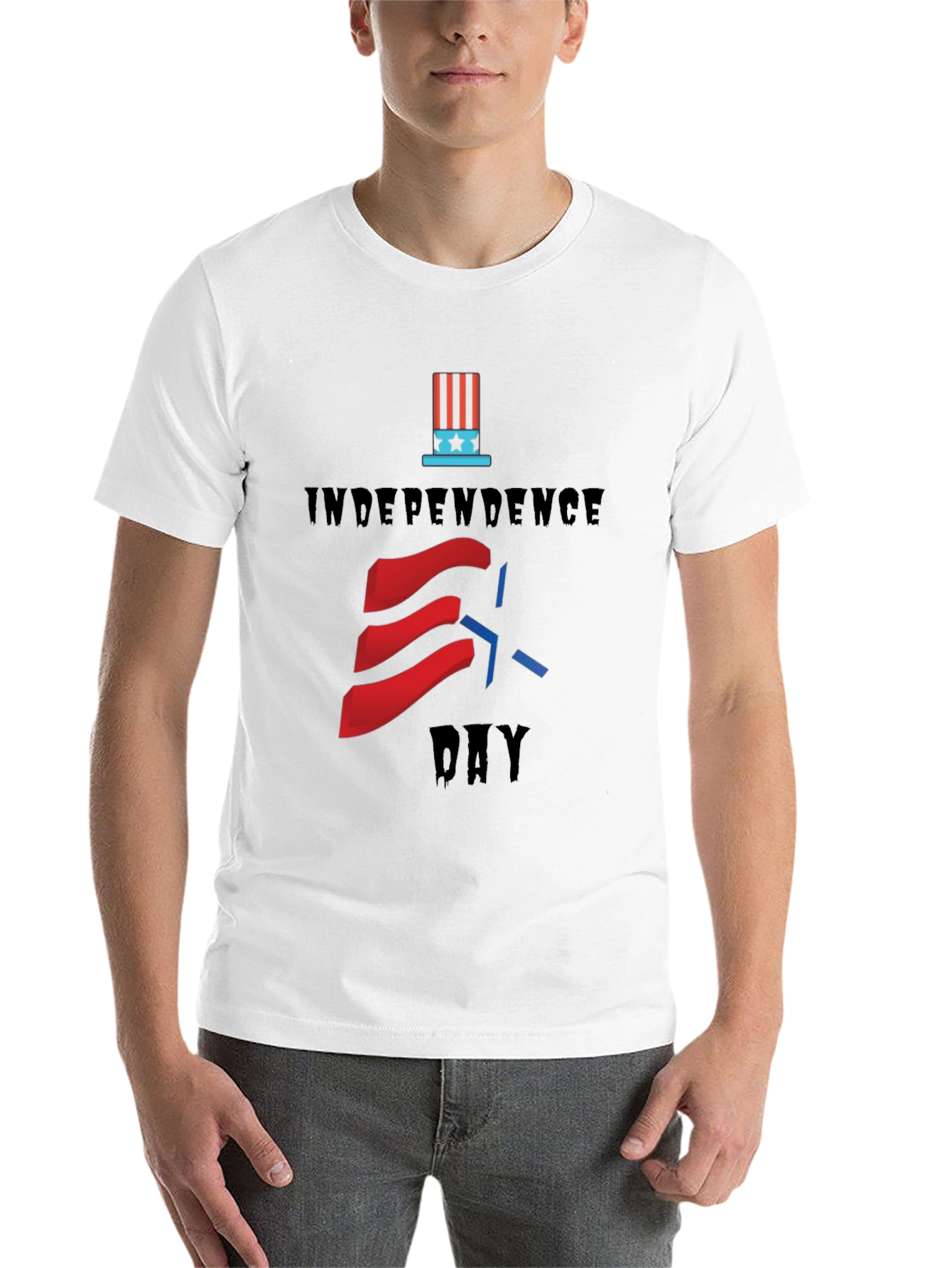 Black Independence Day Graphic T-Shirt view 14